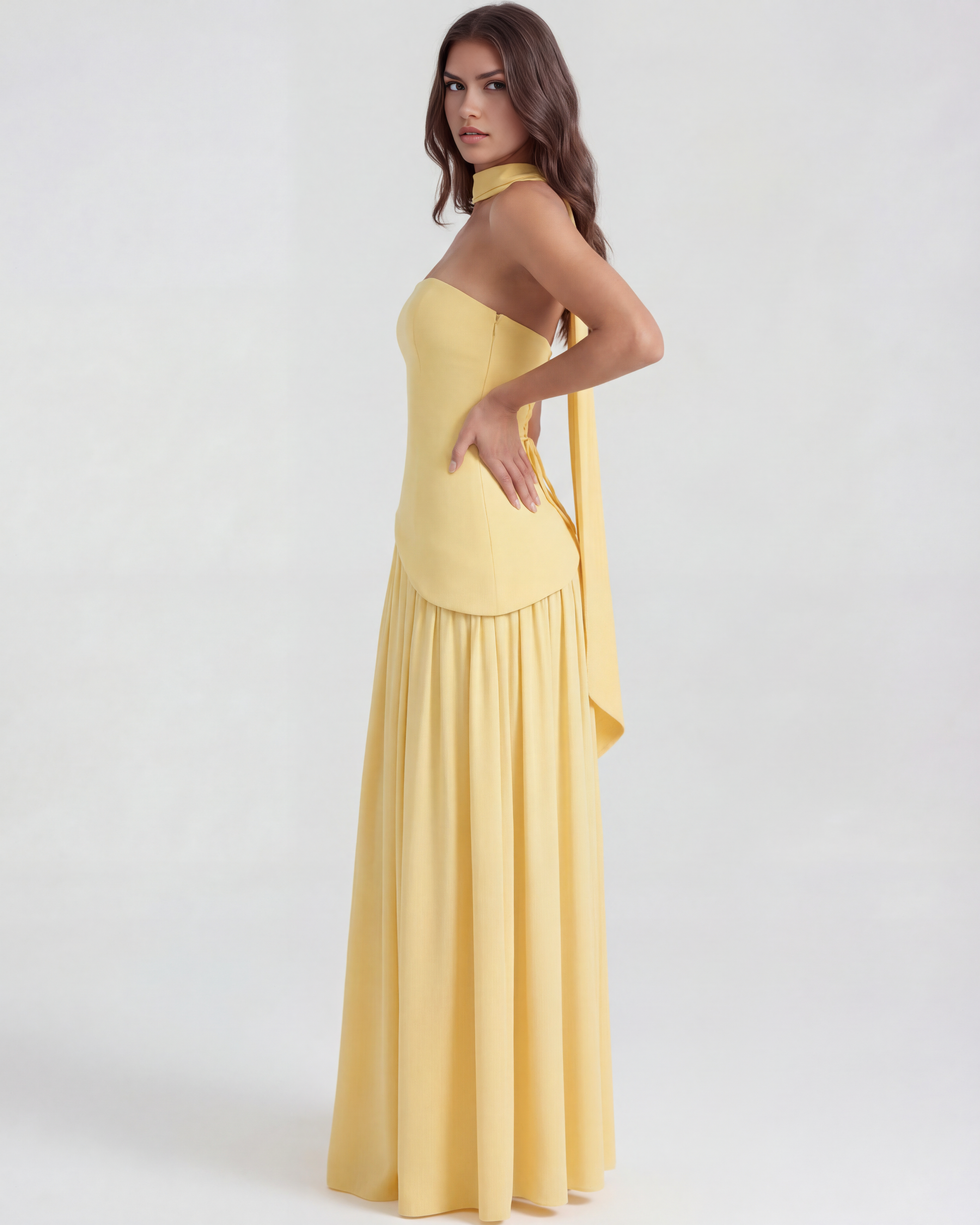 Serena en color amarillo mantequilla - Cloe Montiel