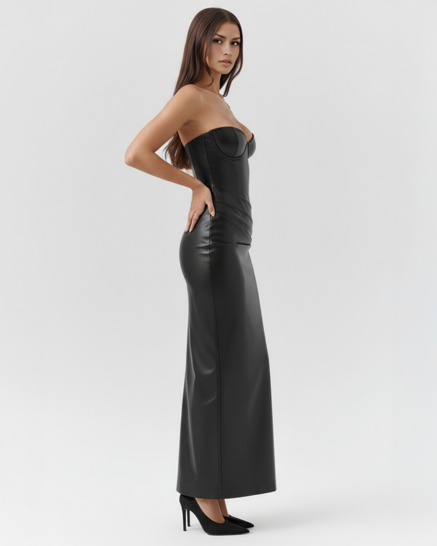 Vestido Vanessa en color negro - Cloe Montiel