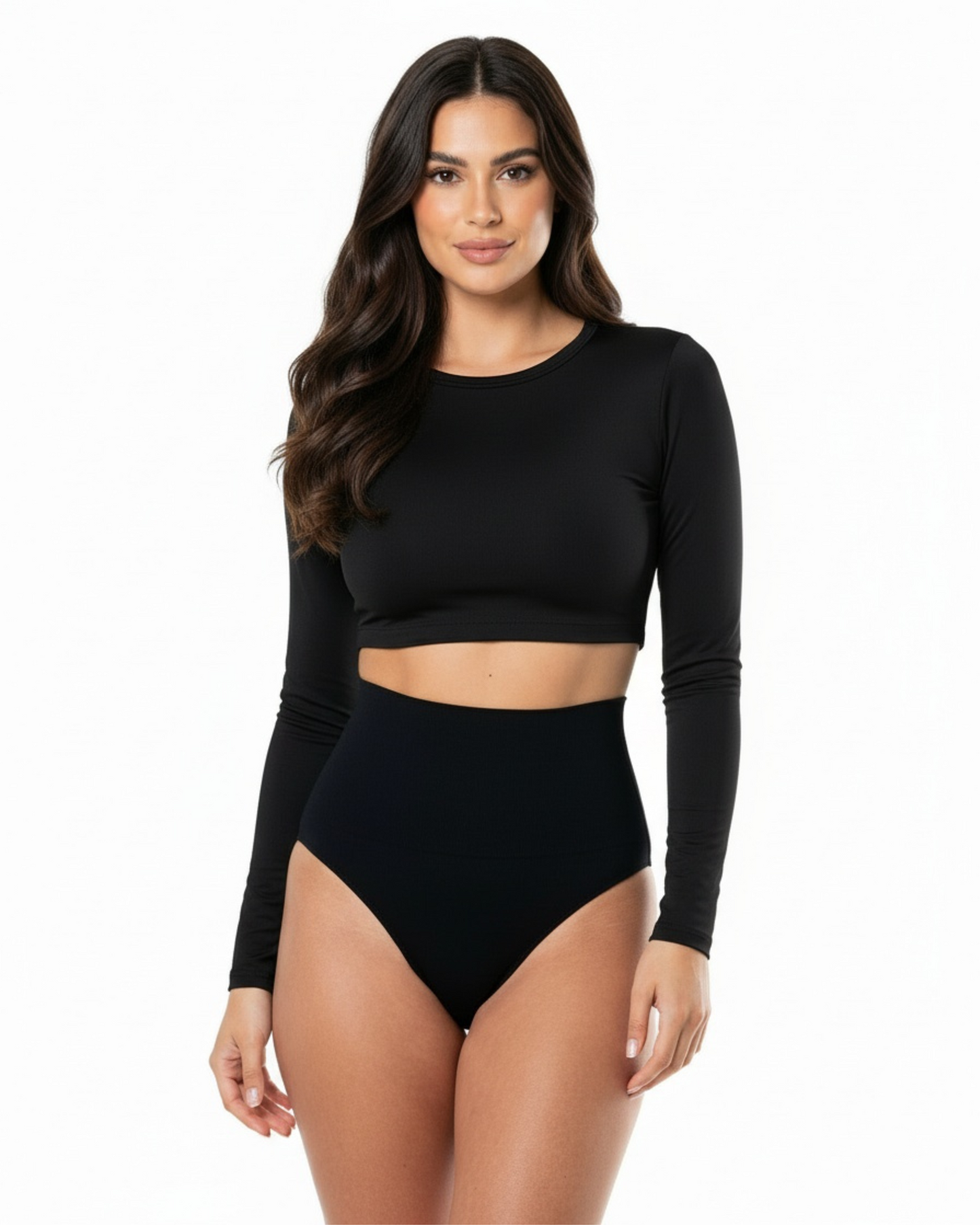 High-Waisted Thong en color negro - Cloe Montiel