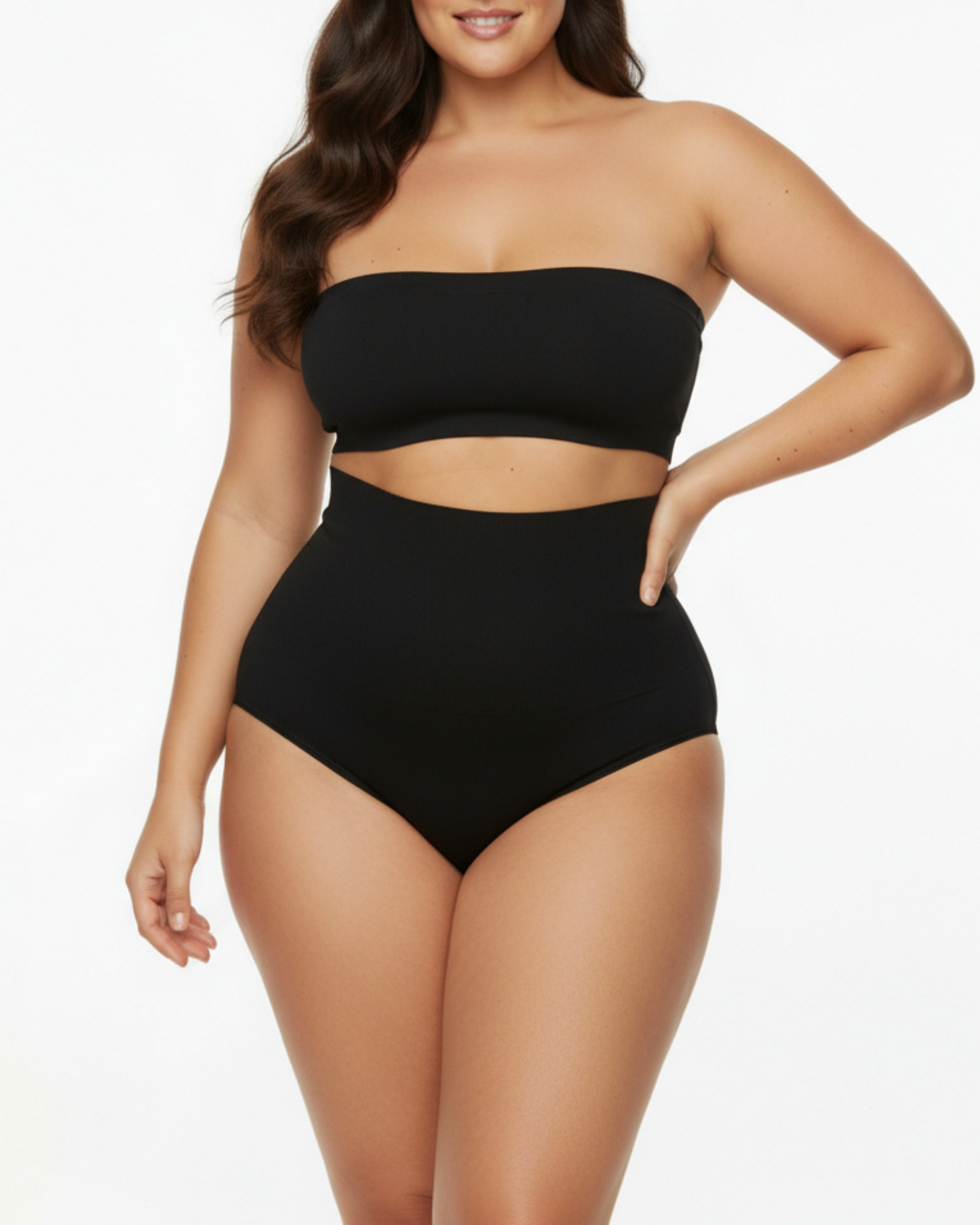 High-Waisted Thong en color negro - Cloe Montiel