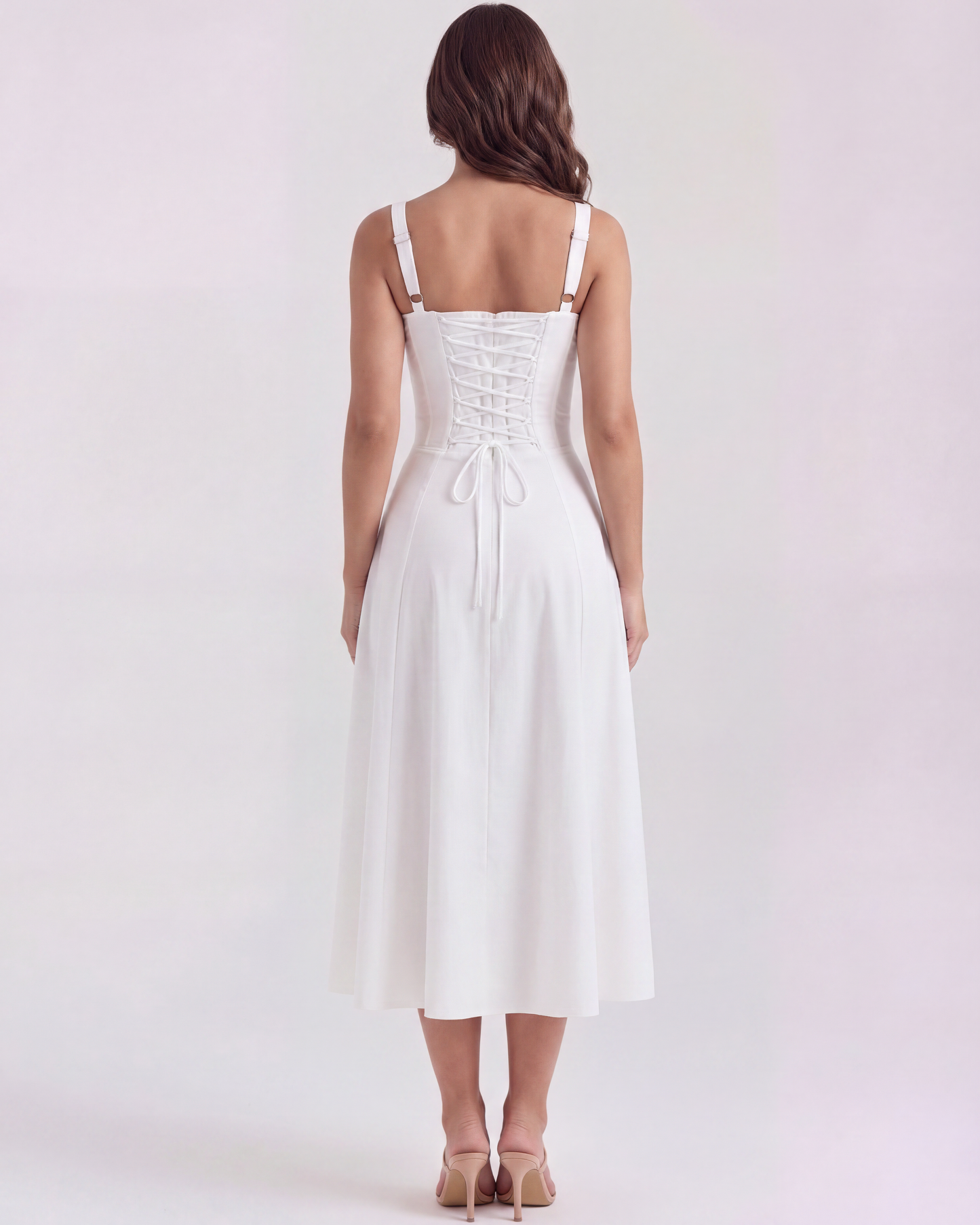 Vestido Aurora en color blanco - Cloe Montiel