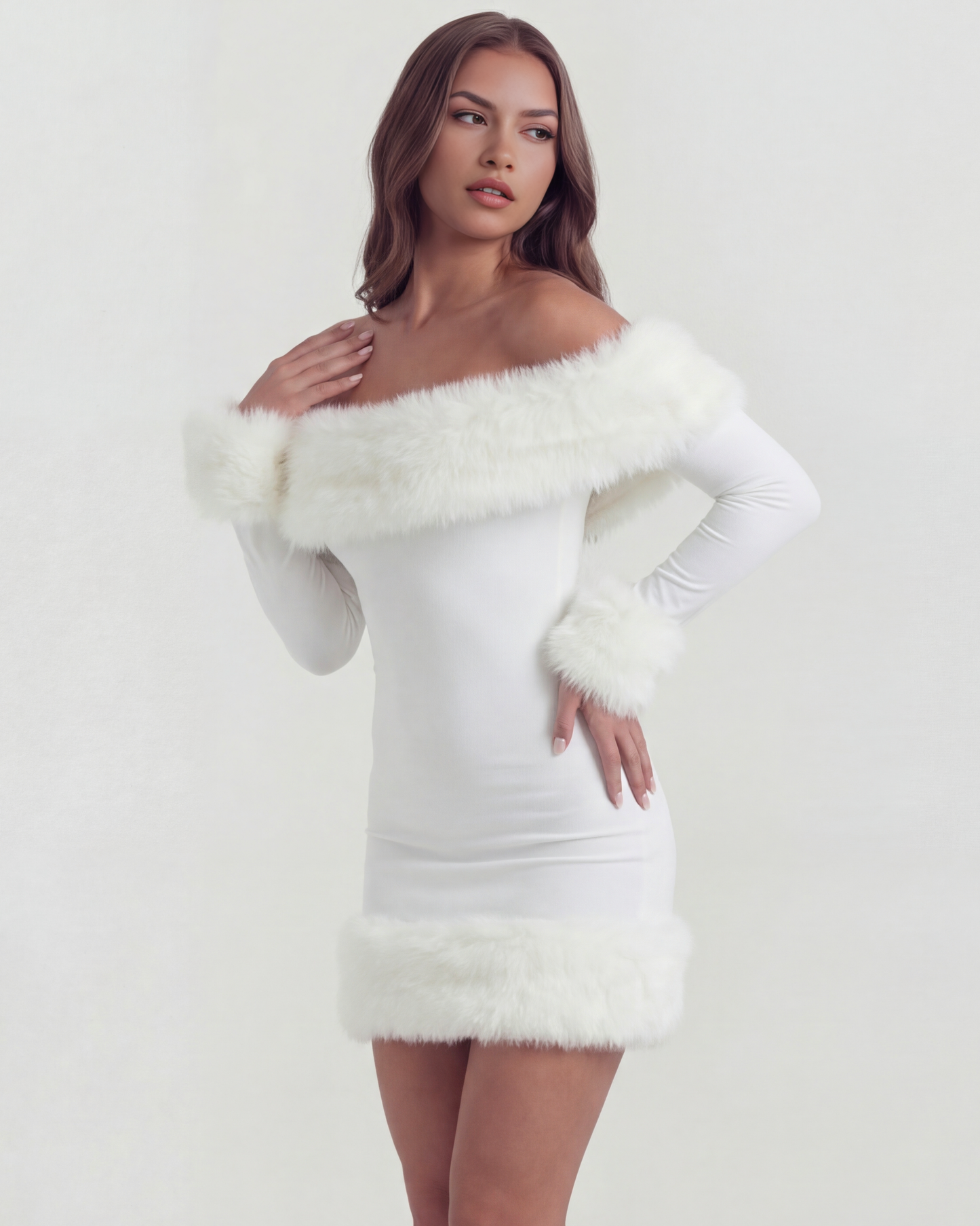 Vestido Bella en color blanco - Cloe Montiel
