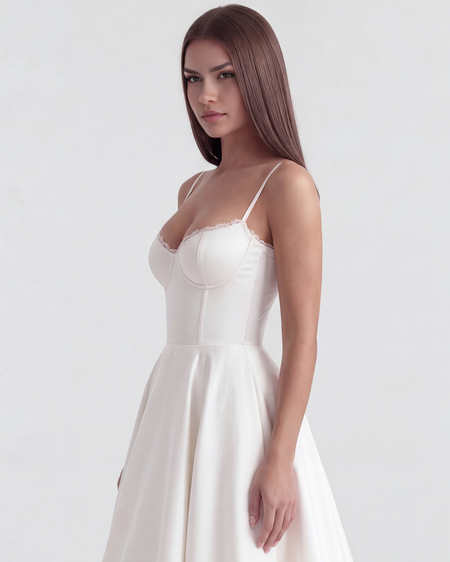 Vestido Selene en color blanco - Cloe Montiel