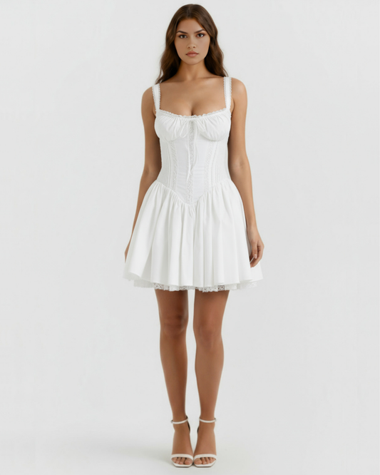 Vestido Luna en color blanco - Cloe Montiel