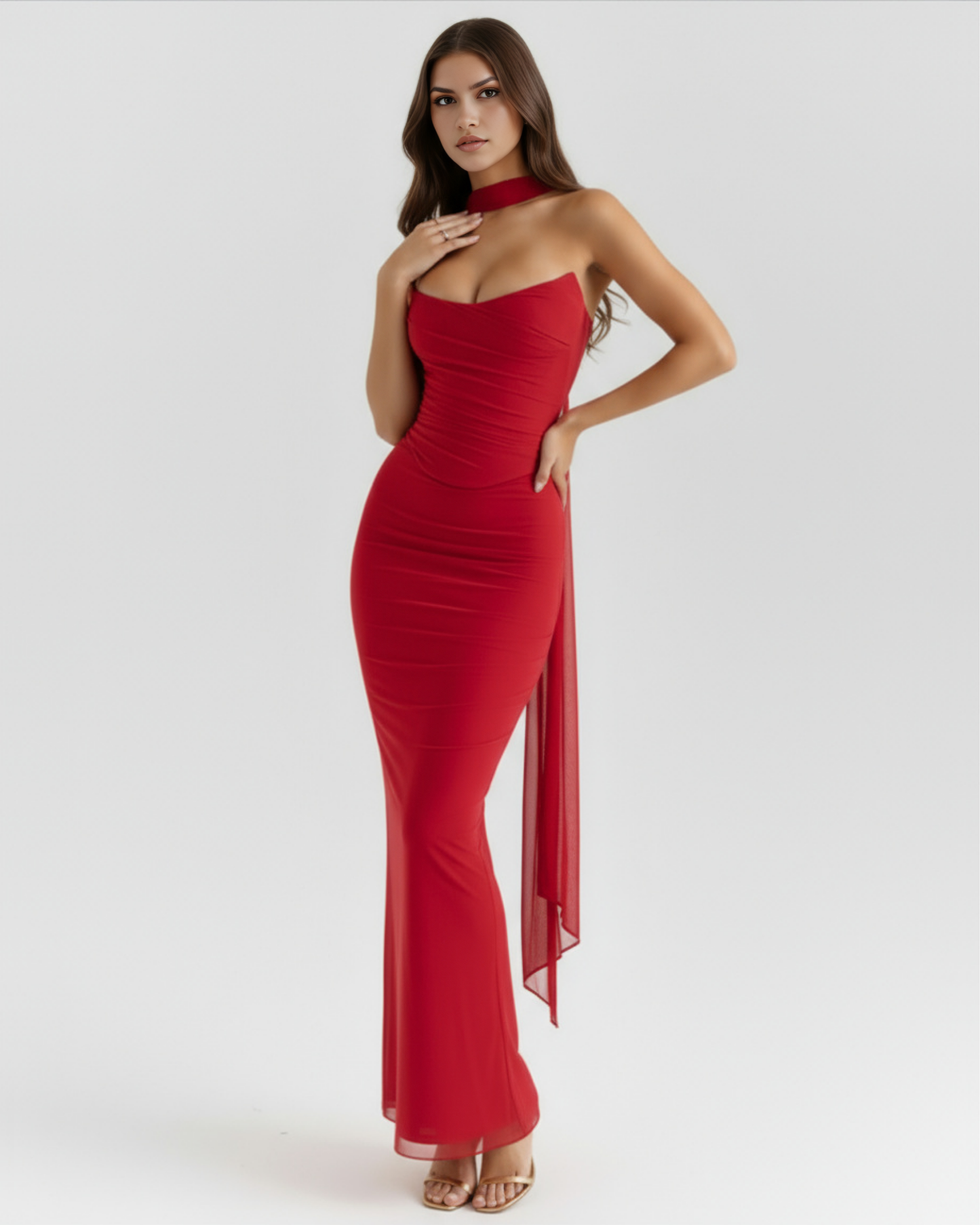 Malu en color rojo - Cloe Montiel