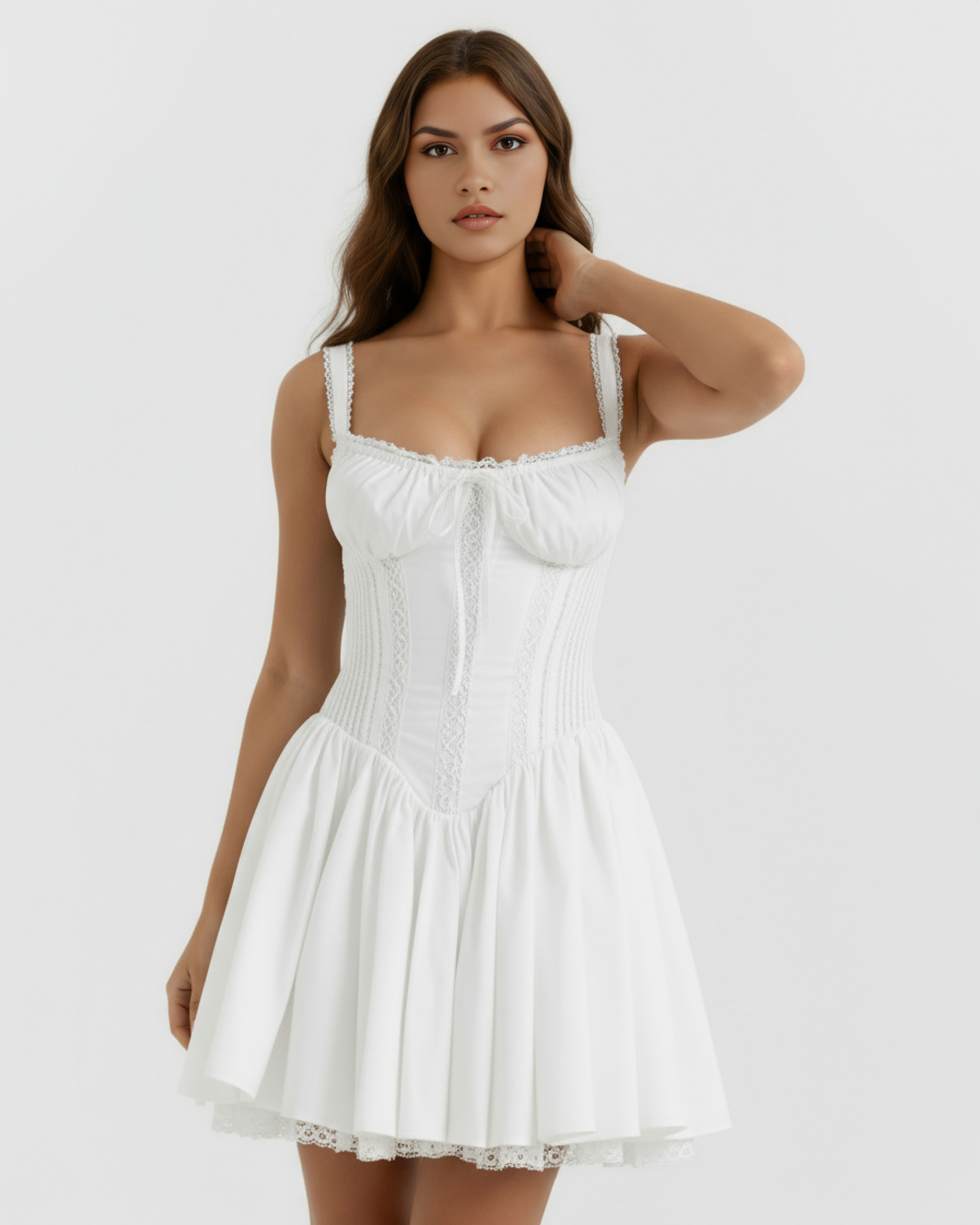 Vestido Luna en color blanco - Cloe Montiel