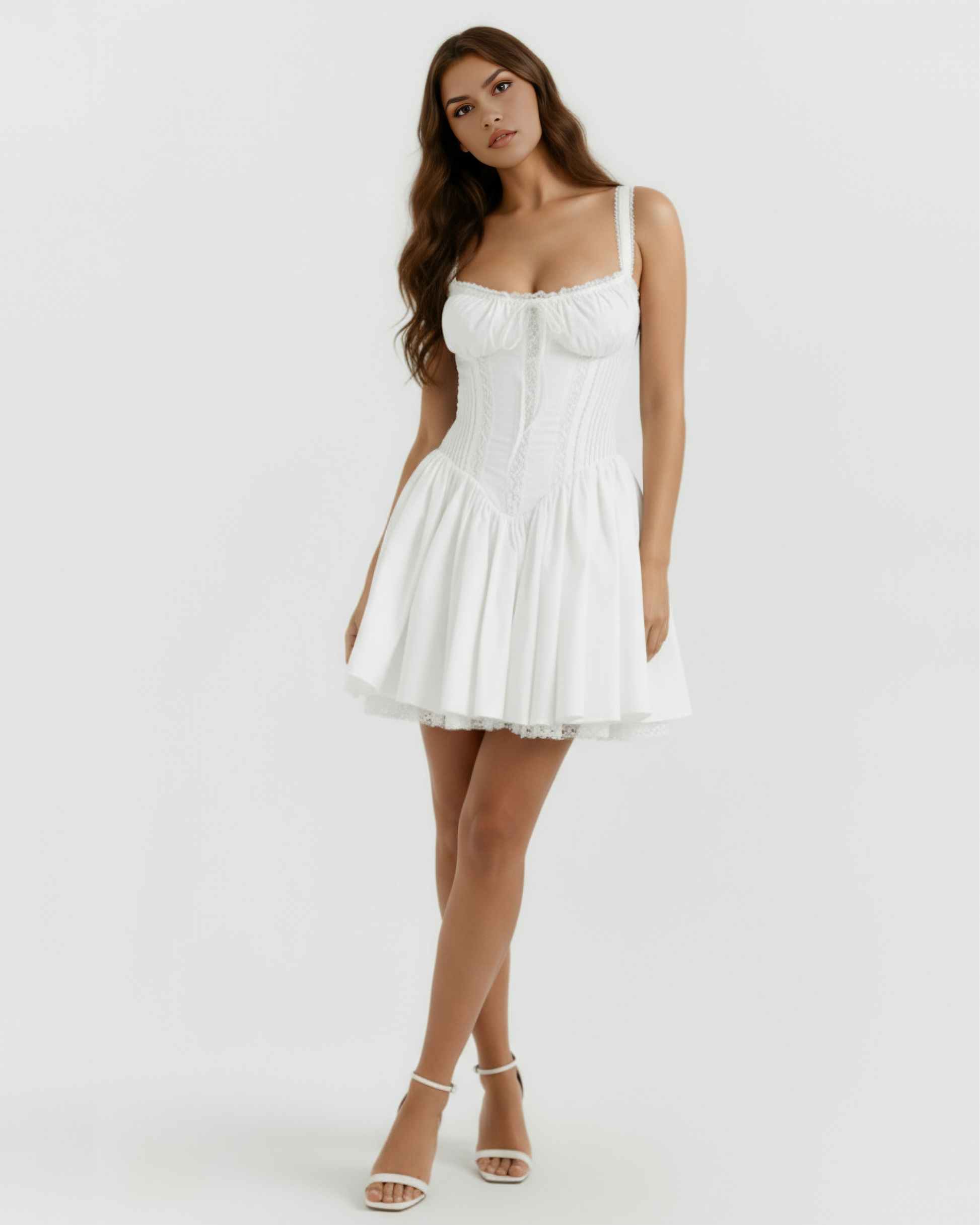Vestido Luna en color blanco - Cloe Montiel