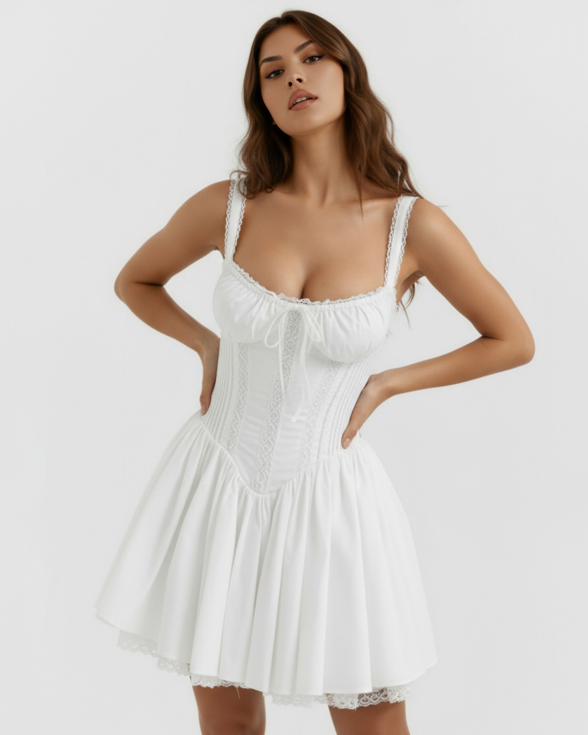 Vestido Luna en color blanco - Cloe Montiel
