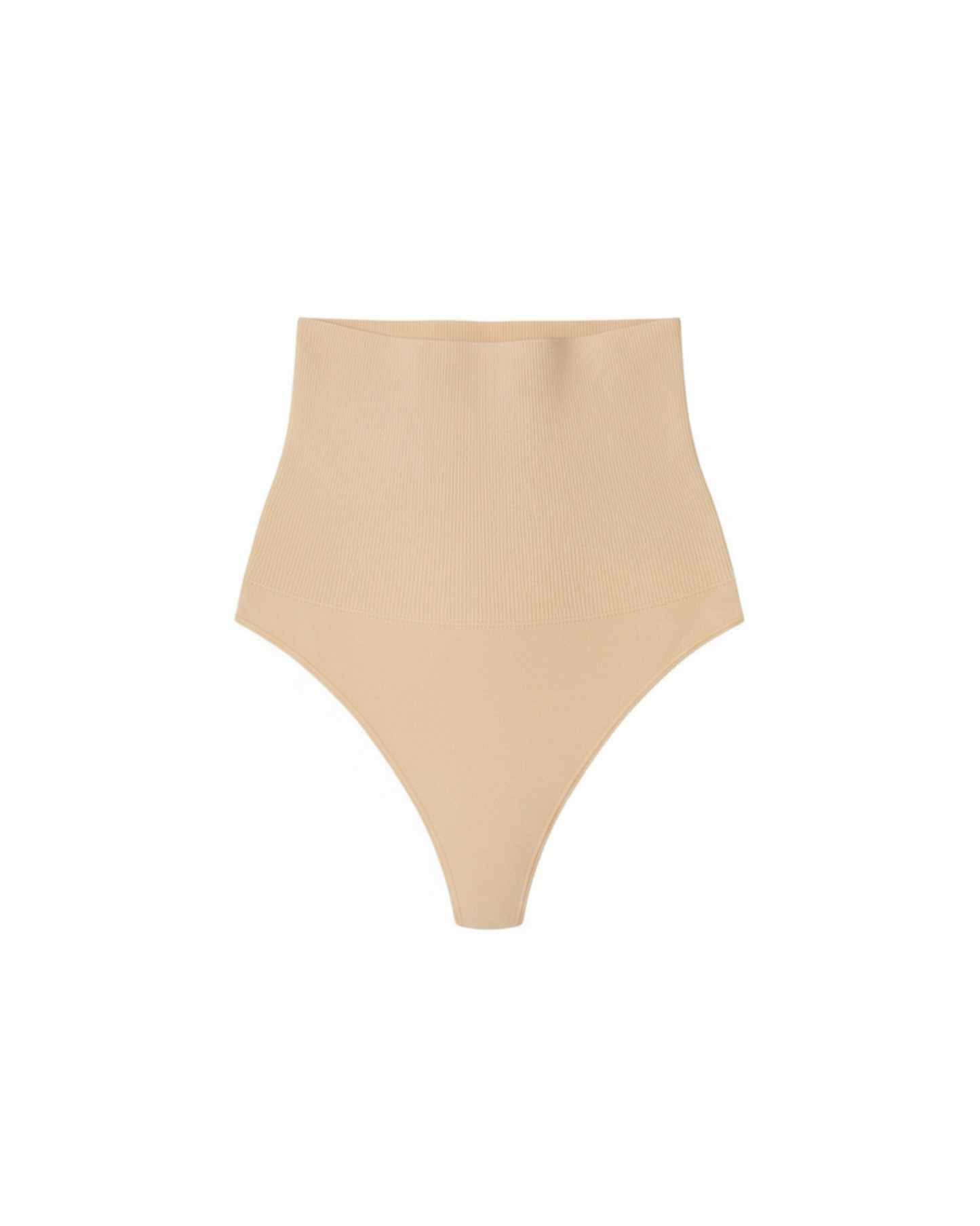 High-Waisted Thong en color beige - Cloe Montiel