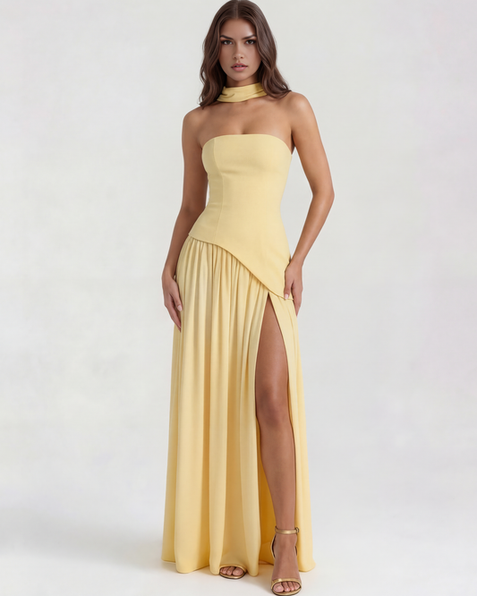 Serena en color amarillo mantequilla - Cloe Montiel