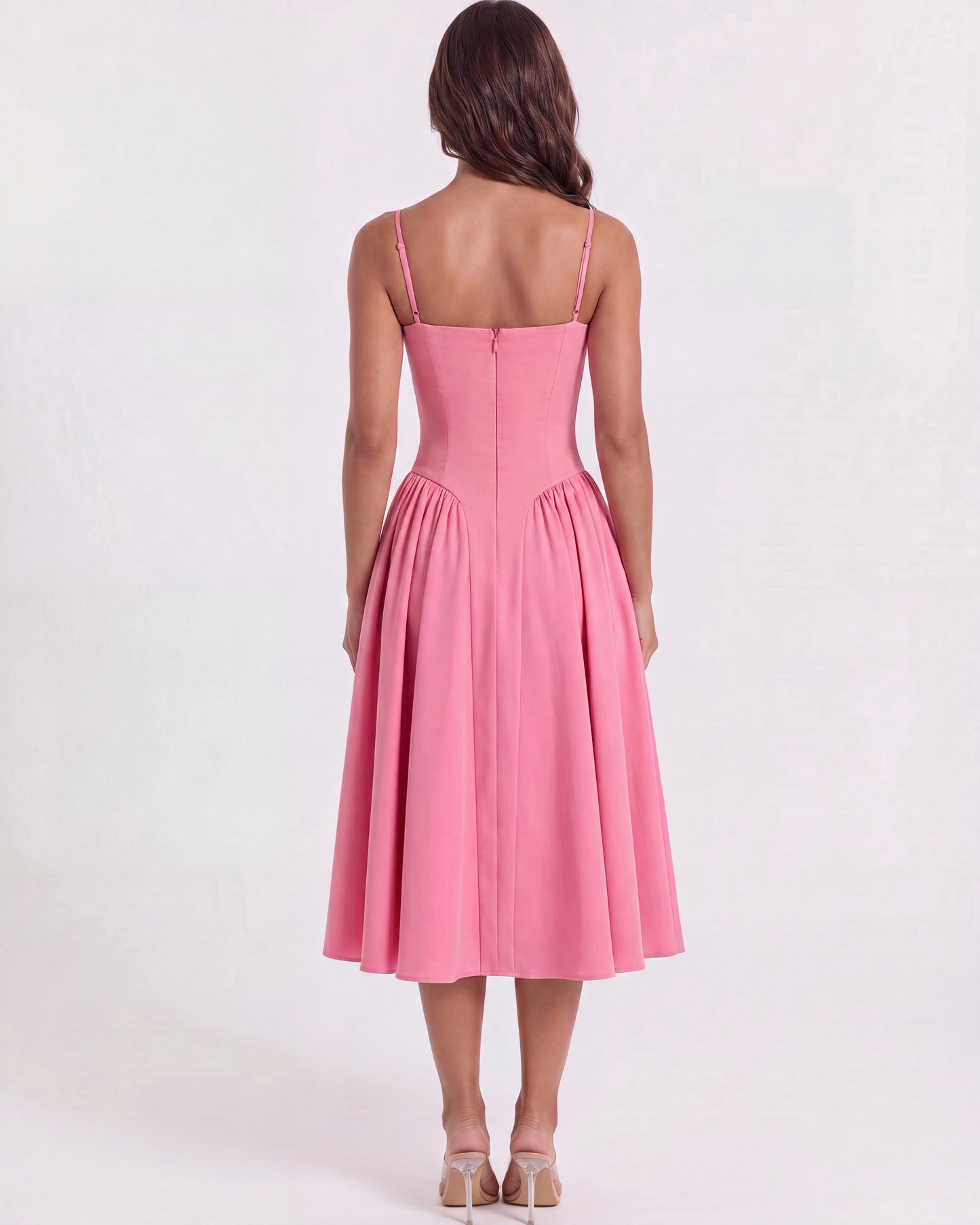 Vestido Francesca en color rosa oscuro - Cloe Montiel