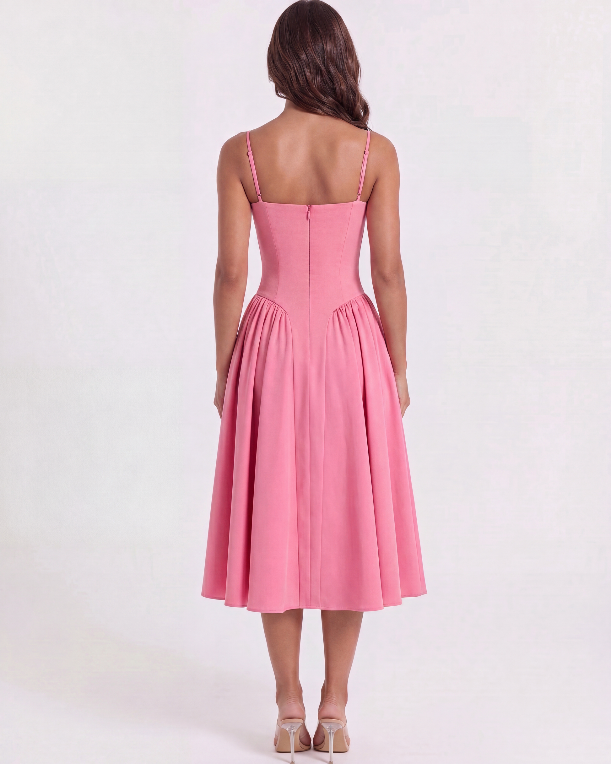 Vestido Francesca en color rosa oscuro - Cloe Montiel