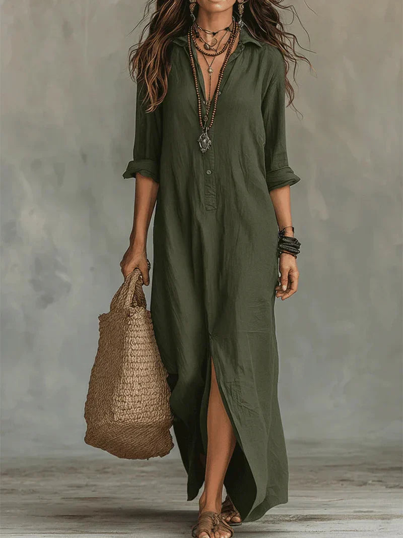 WILLOW | Vestido largo cómodo con una silueta favorecedora. Muy versátil para el día a día