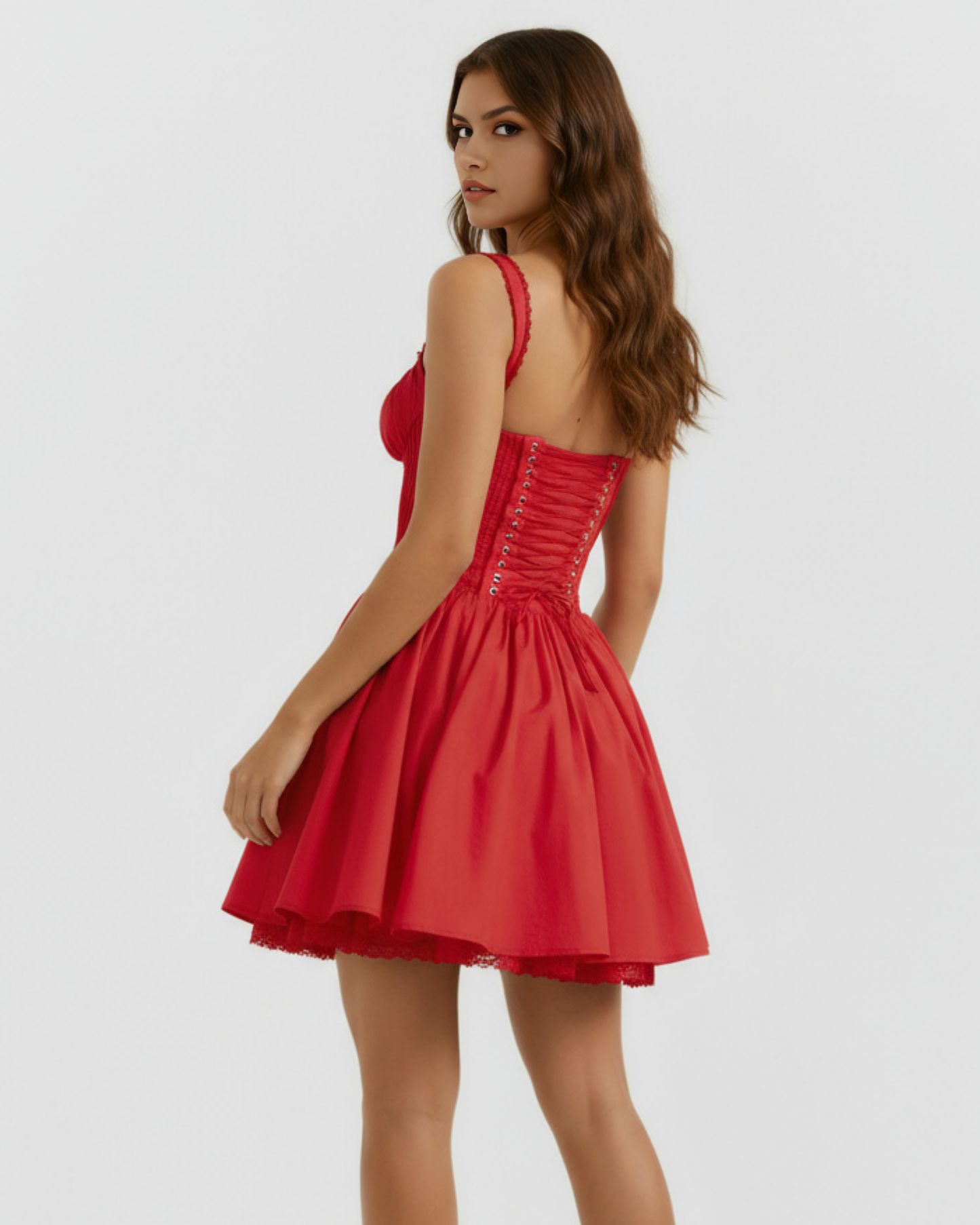 Vestido Luna en color rojo - Cloe Montiel