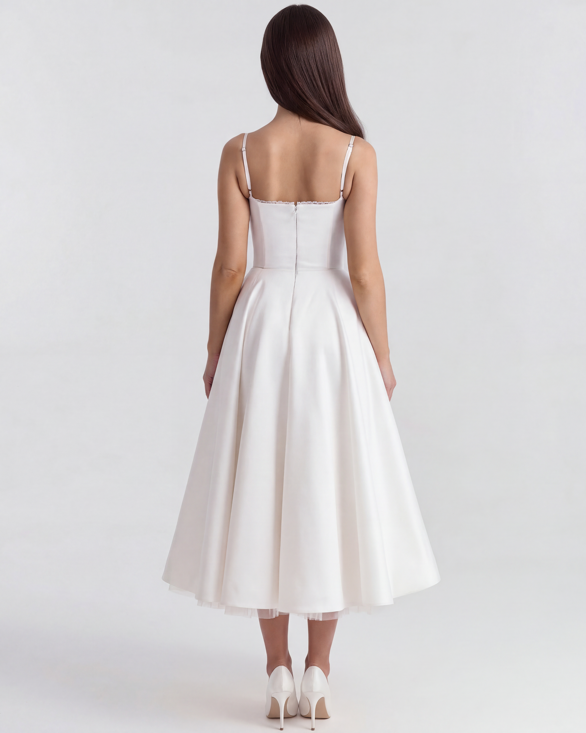 Vestido Selene en color blanco - Cloe Montiel