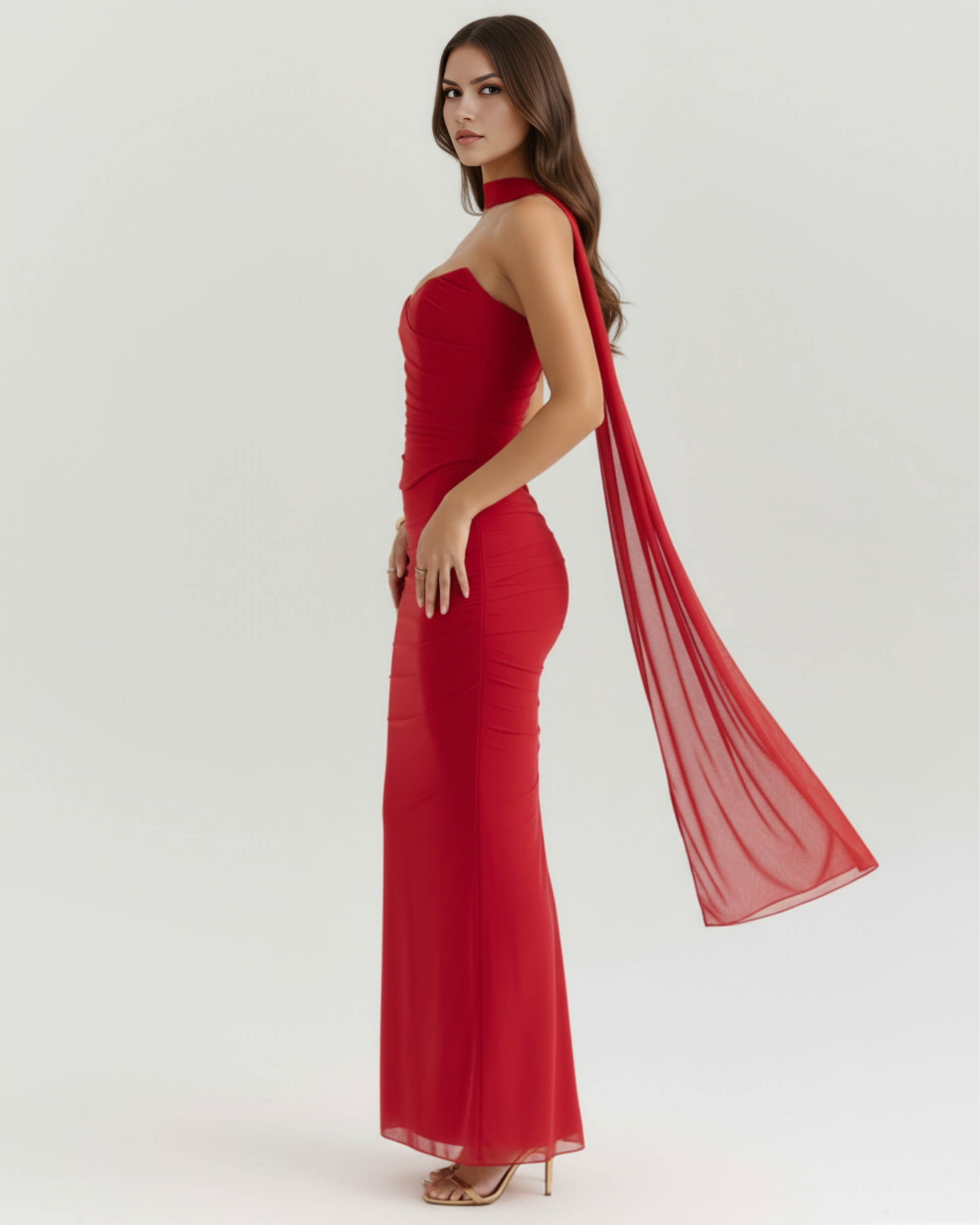 Malu en color rojo - Cloe Montiel