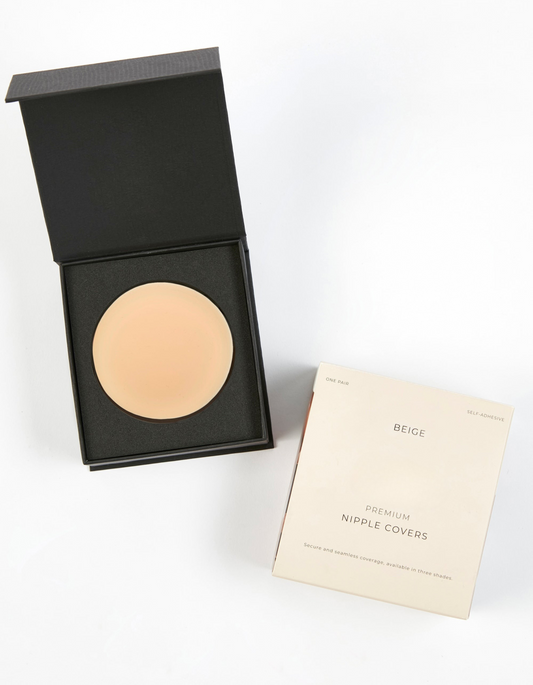 Nipple Covers en color beige - Cloe Montiel