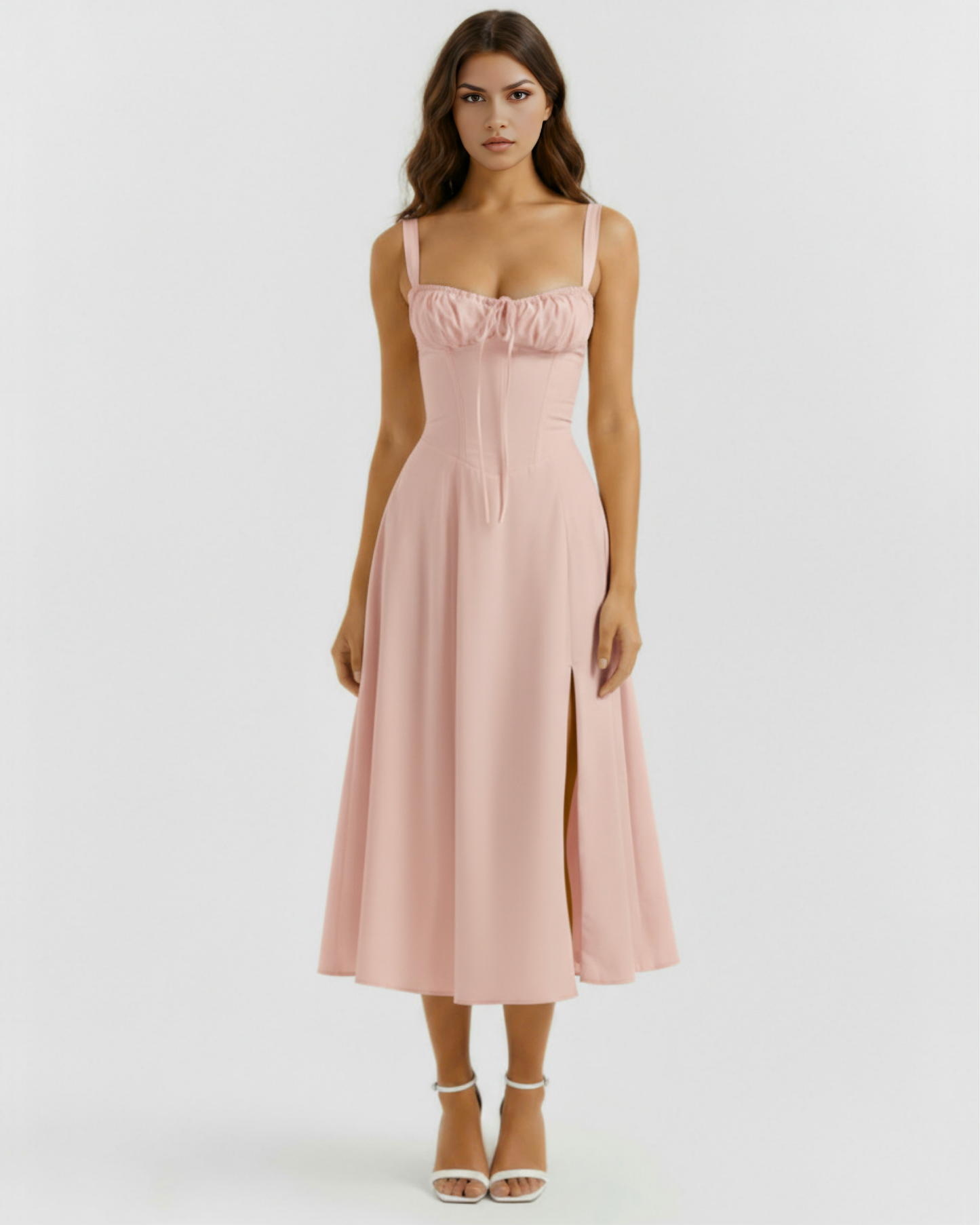Vestido Aurora en color rosa - Cloe Montiel