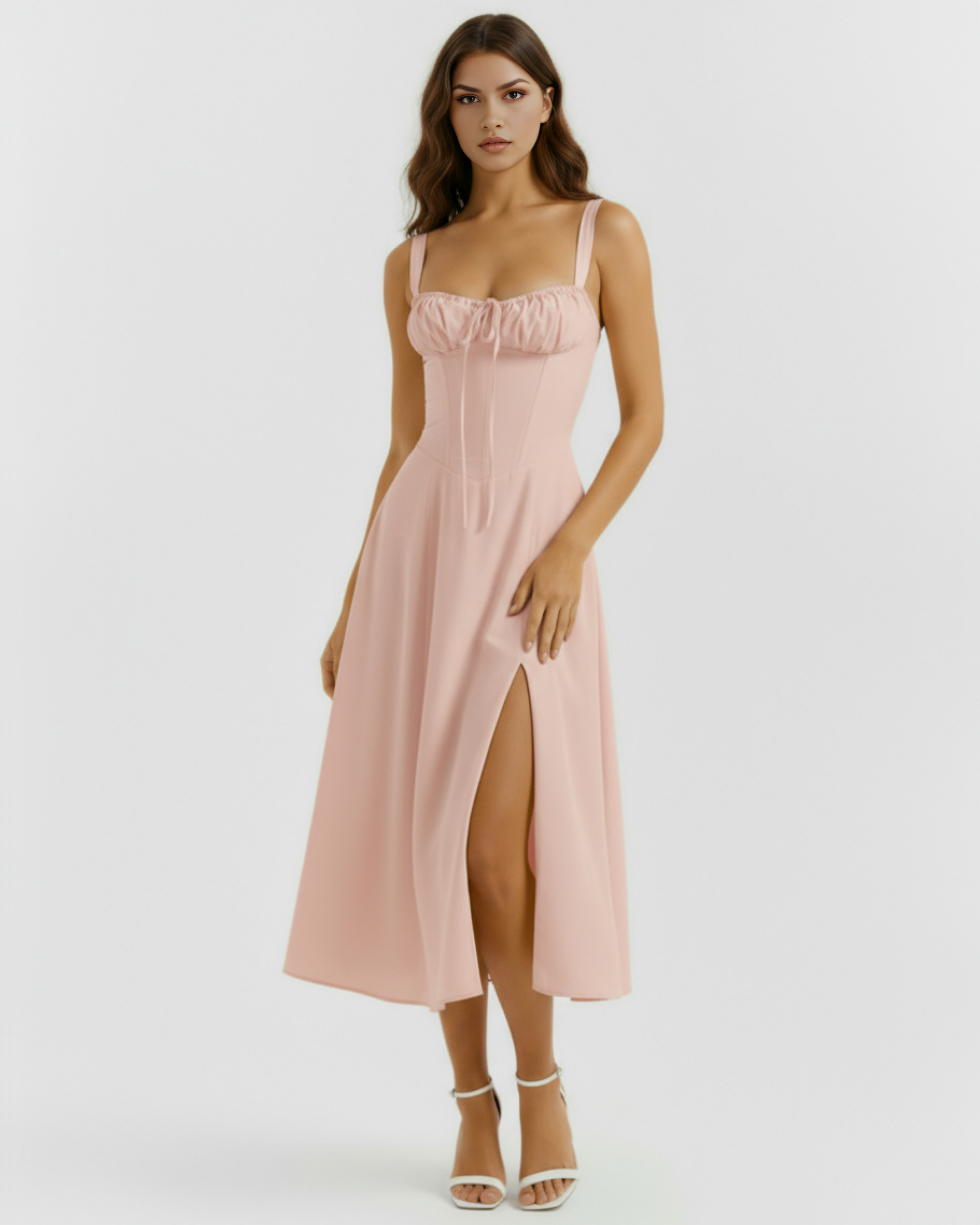 Vestido Aurora en color rosa - Cloe Montiel
