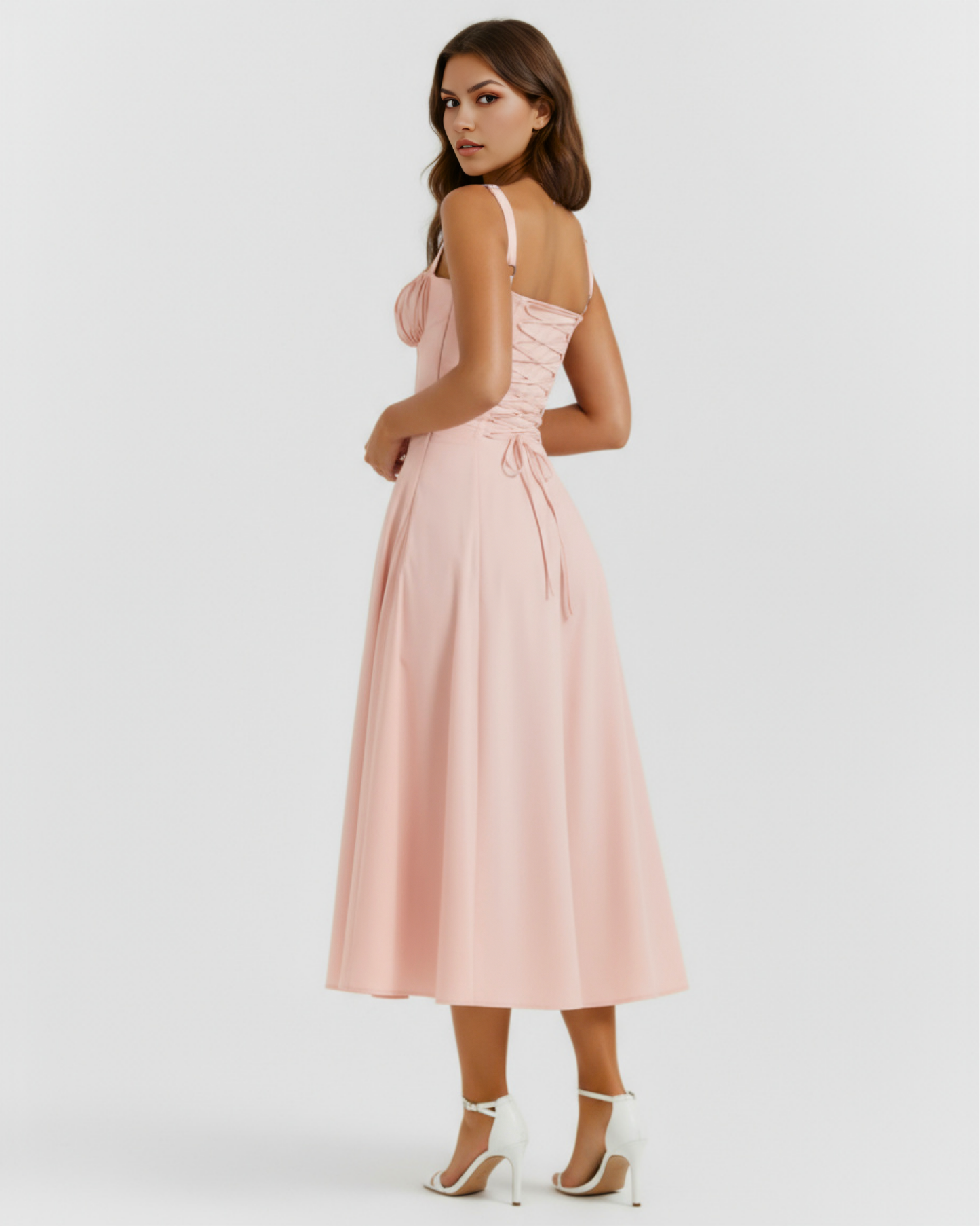 Vestido Aurora en color rosa - Cloe Montiel