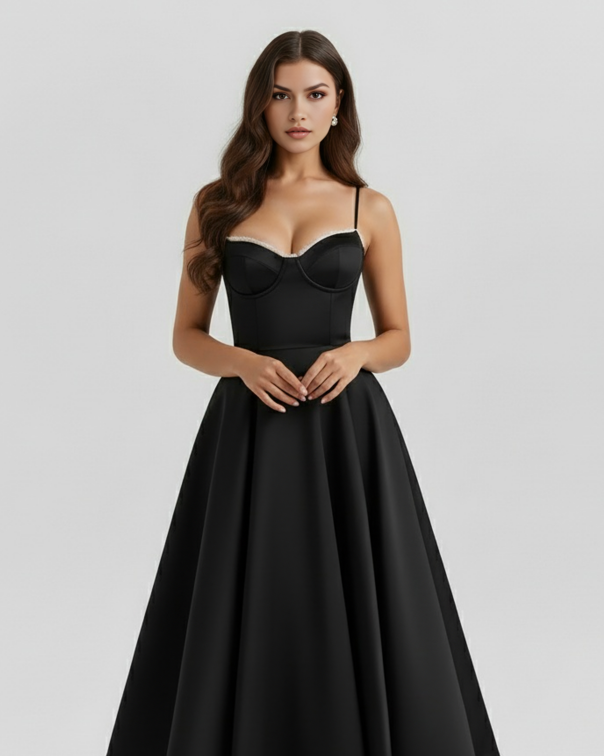 Vestido Selene en color negro - Cloe Montiel