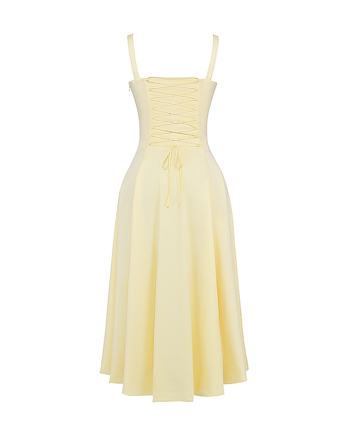 Vestido Aurora en color amarillo claro - Cloe Montiel
