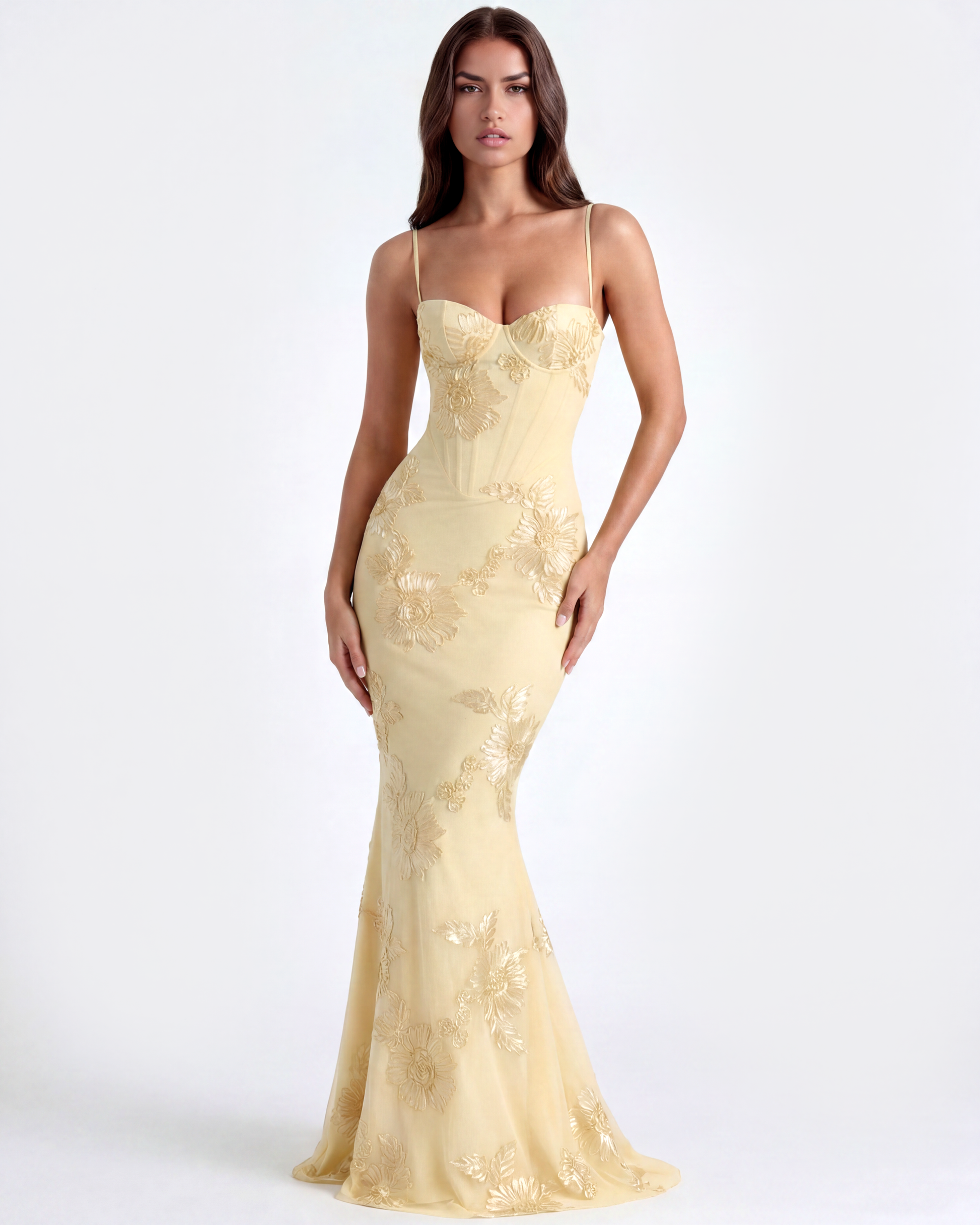 Celeste en color amarillo mantequilla - Cloe Montiel