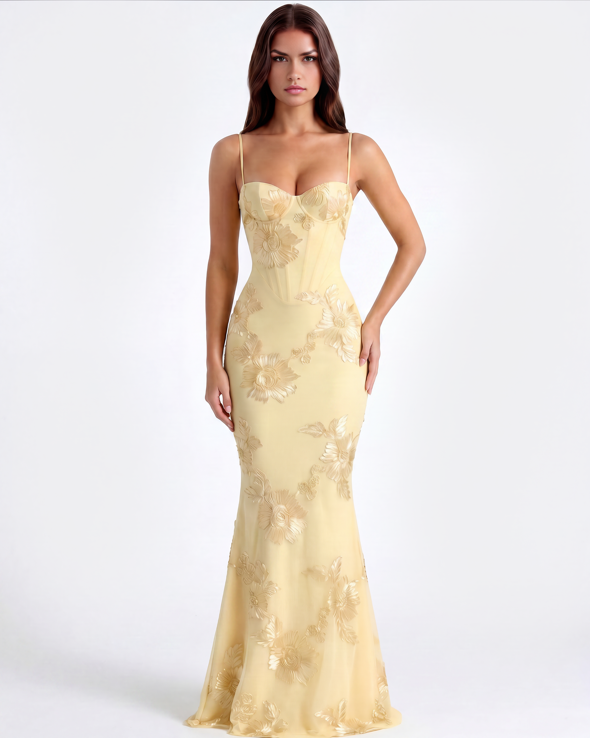 Celeste en color amarillo mantequilla - Cloe Montiel