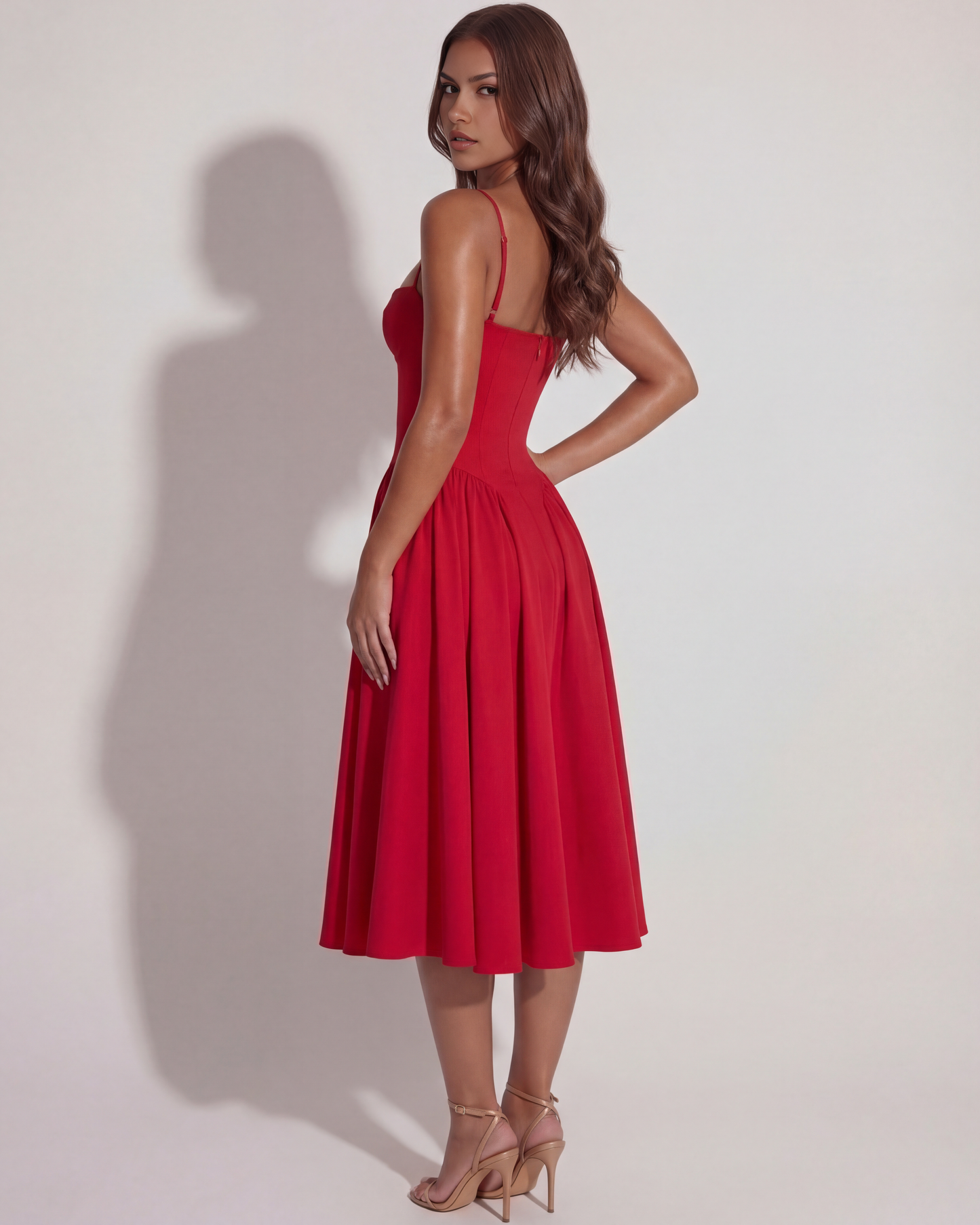 Vestido Francesca en color rojo - Cloe Montiel