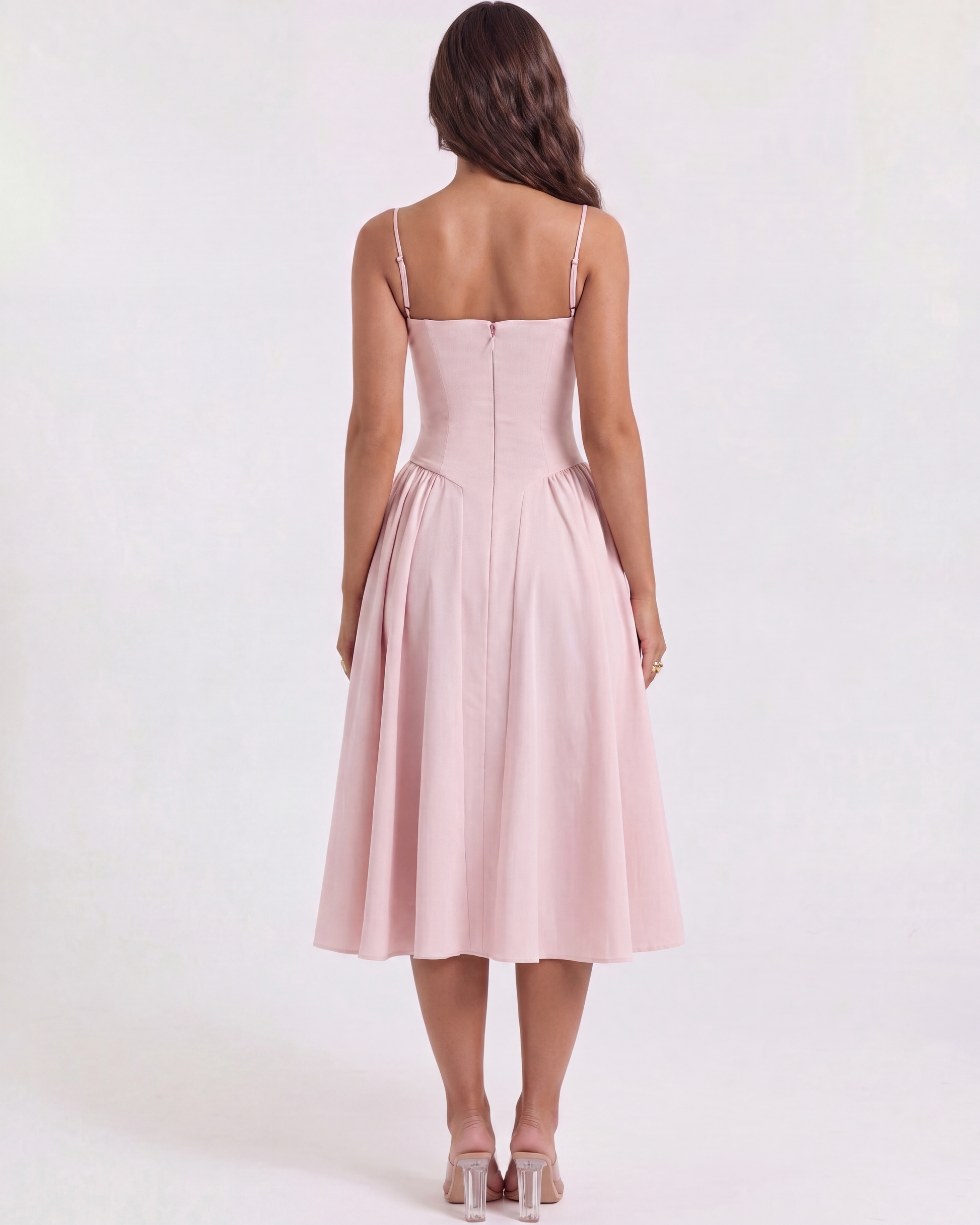 Vestido Francesca en color rosa - Cloe Montiel