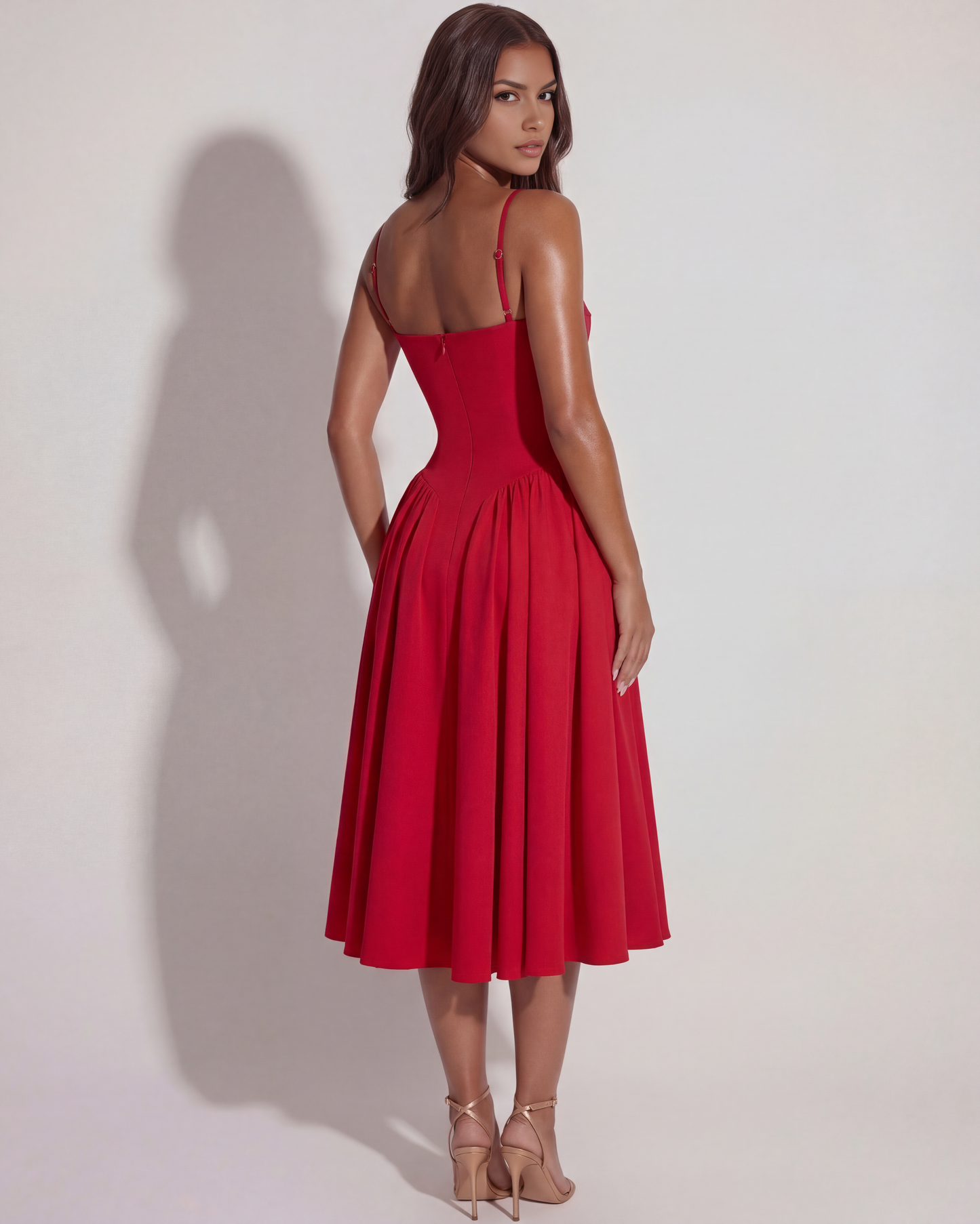 Vestido Francesca en color rojo - Cloe Montiel