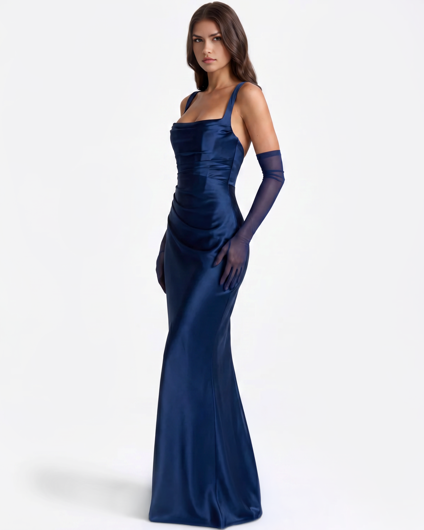 Adrienne en color azul marino - Cloe Montiel