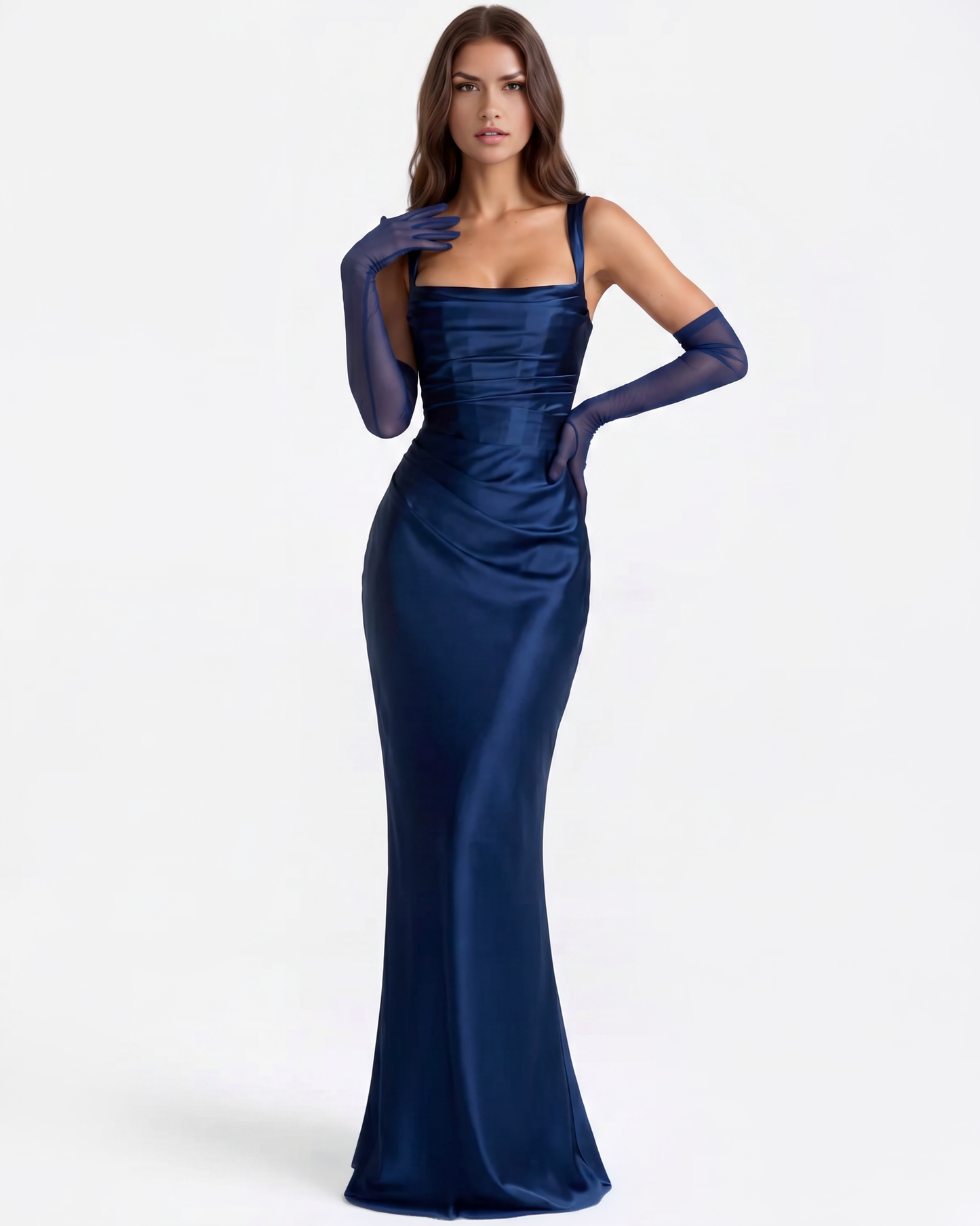 Adrienne en color azul marino - Cloe Montiel