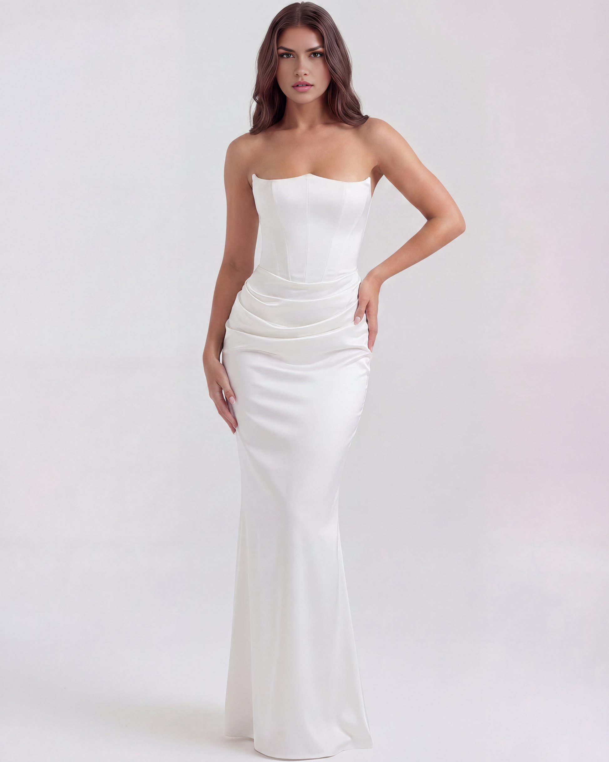 Vestido Rosalind en color blanco - Cloe Montiel