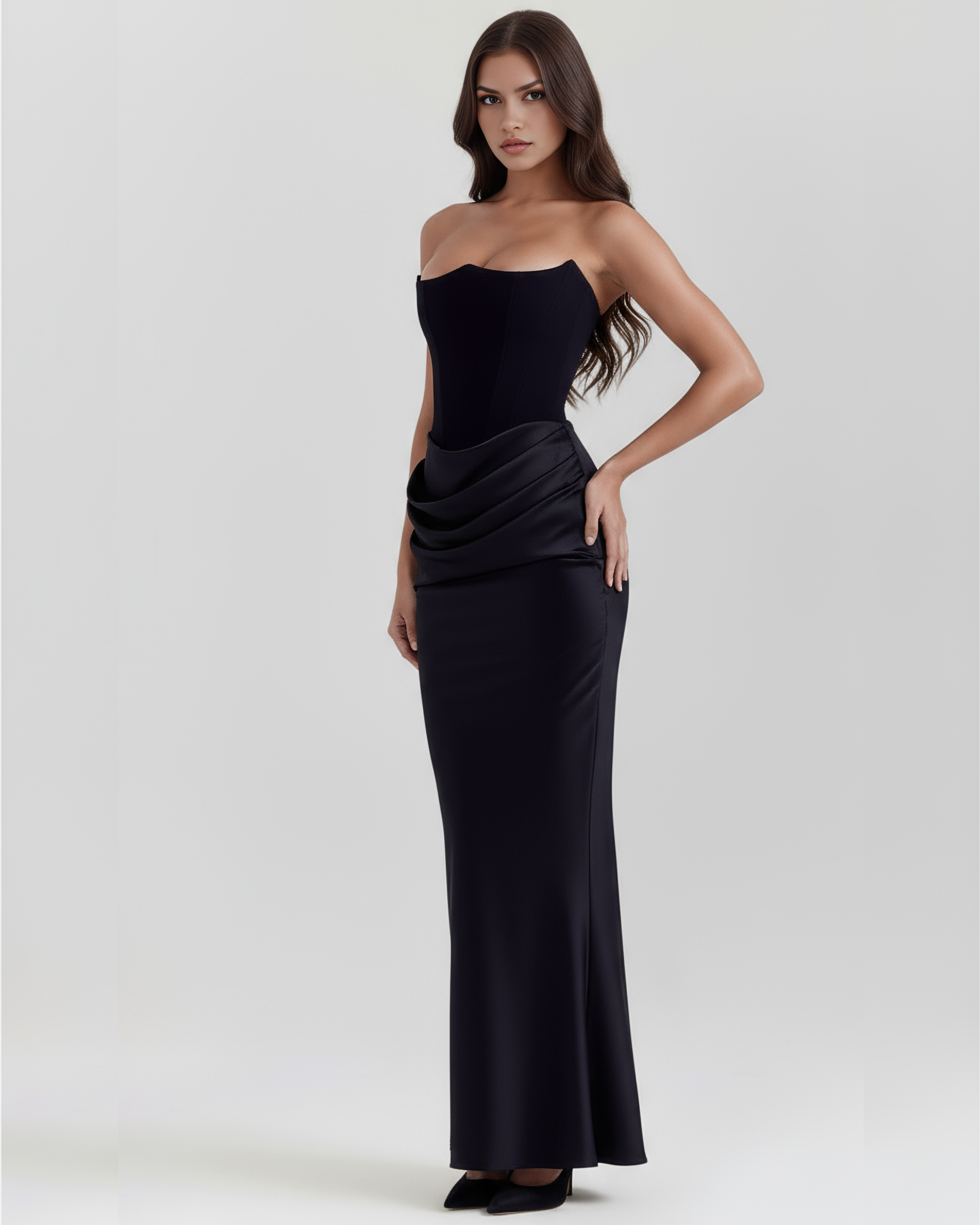 Vestido Rosalind en color negro - Cloe Montiel
