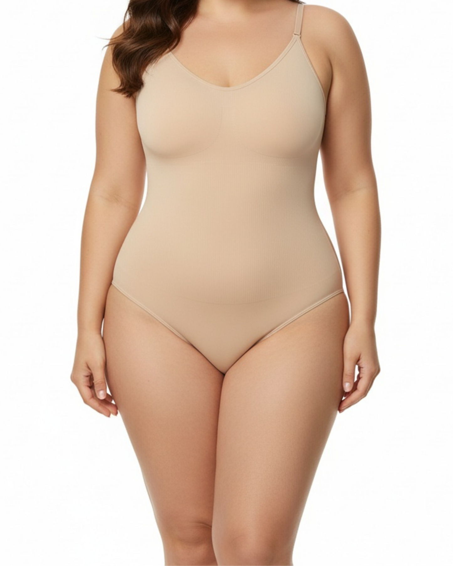 Snatched Shapewear Bodysuit en color beige - Cloe Montiel
