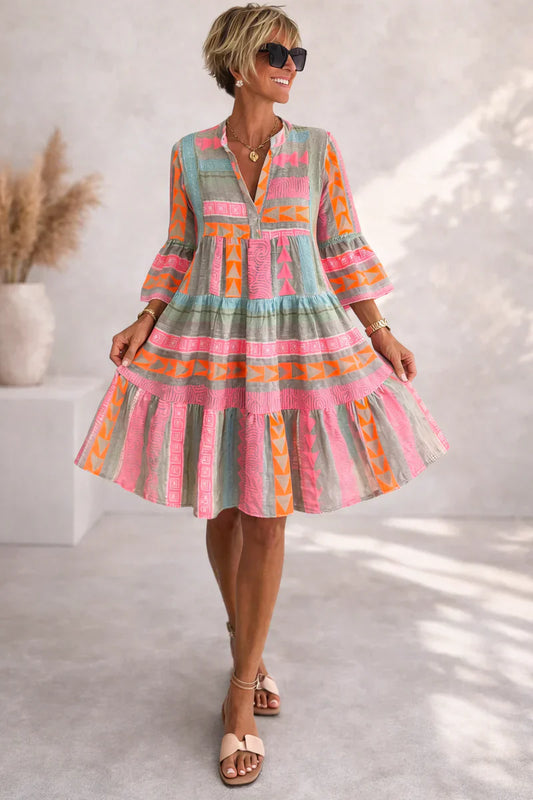 NOVA | Vestido midi vibrante con comodidad ligera para el fin de semana