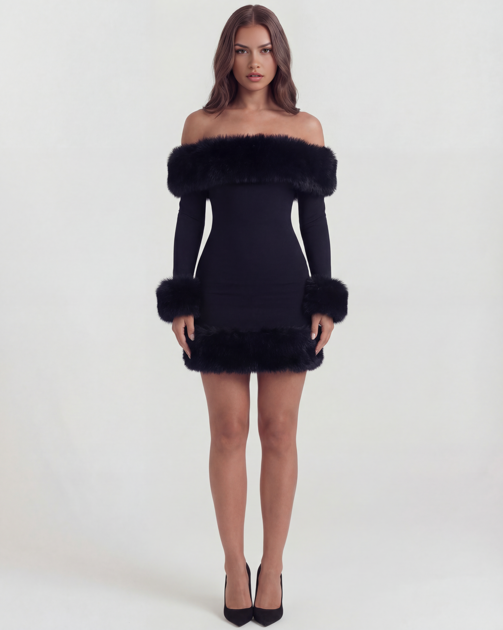 Vestido Bella en color negro - Cloe Montiel