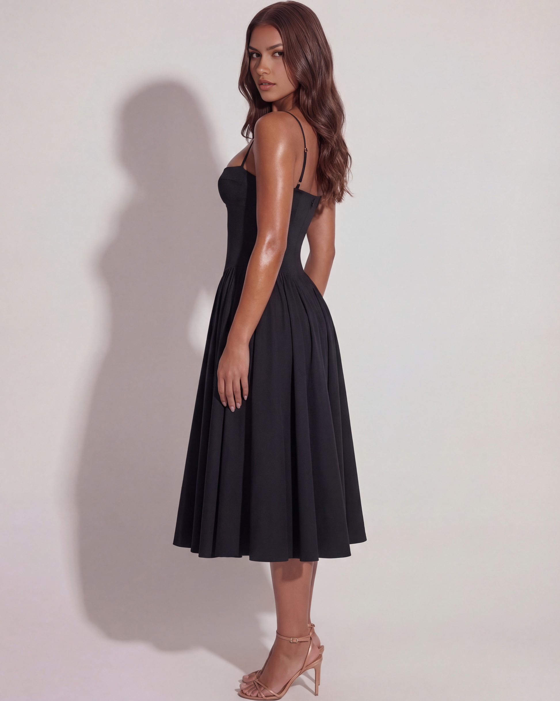 Vestido Francesca en color negro - Cloe Montiel