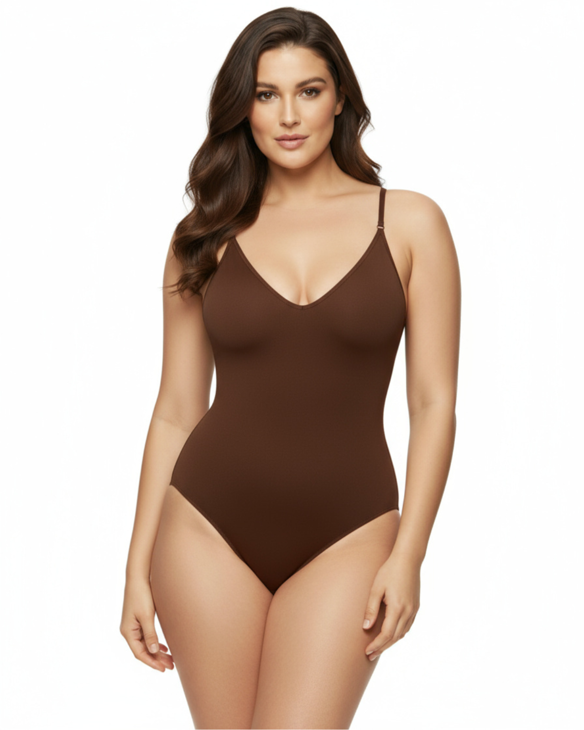 Snatched Shapewear Bodysuit en color marrón - Cloe Montiel