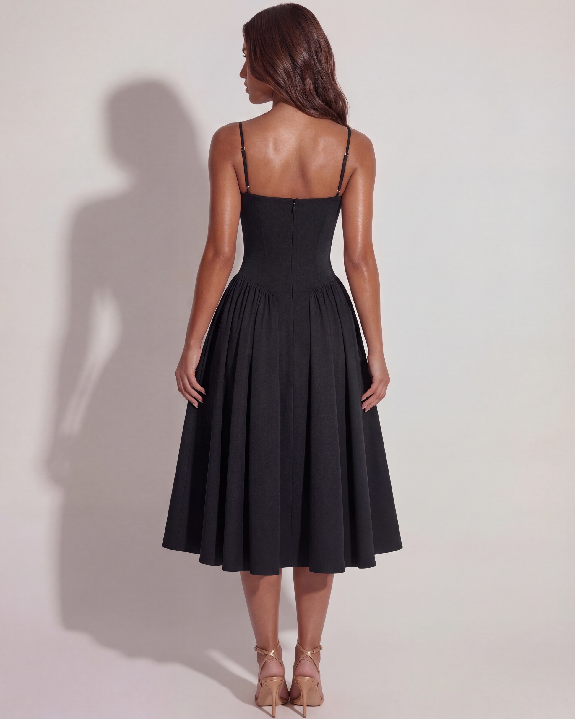 Vestido Francesca en color negro - Cloe Montiel