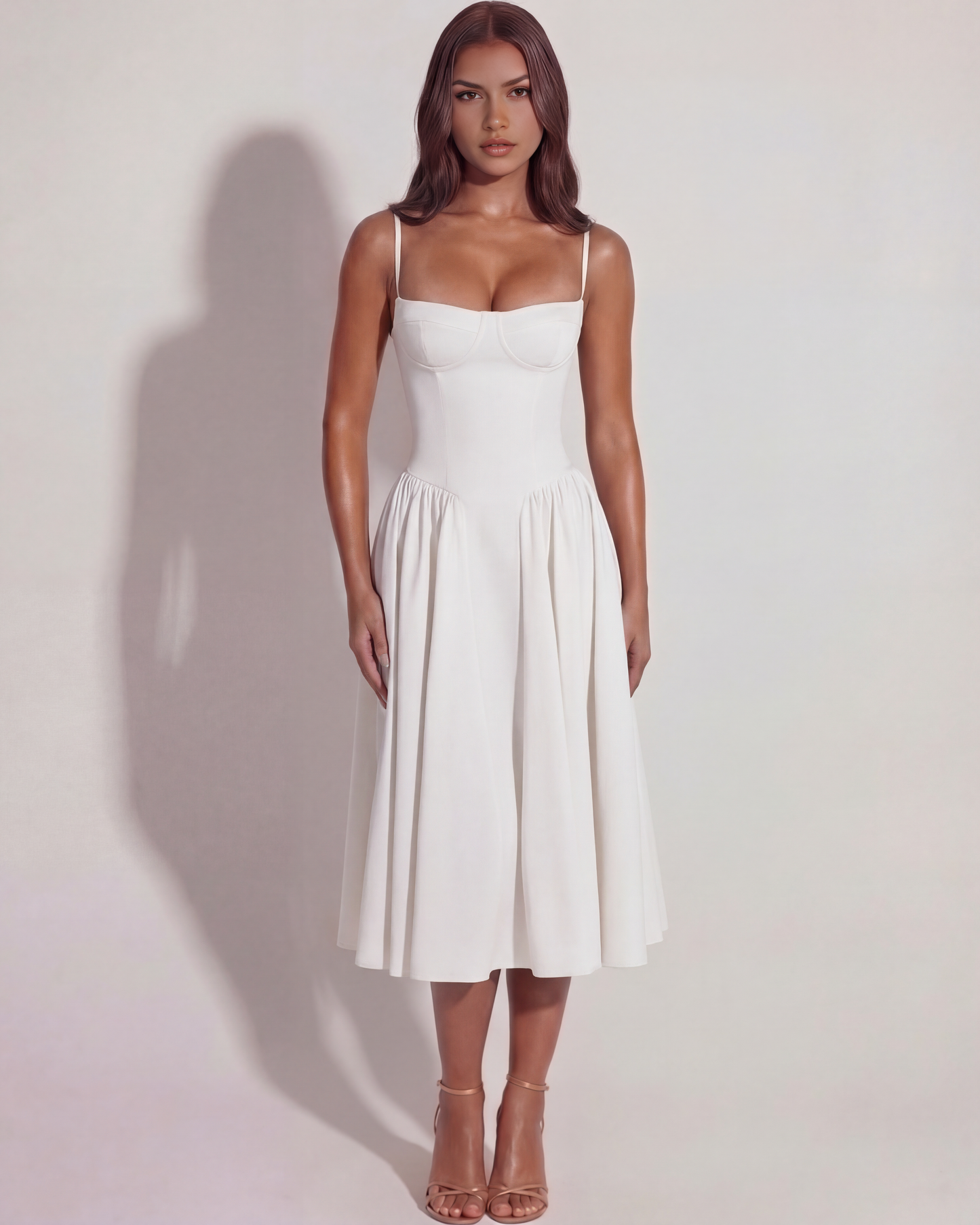 Vestido Francesca en color blanco - Cloe Montiel