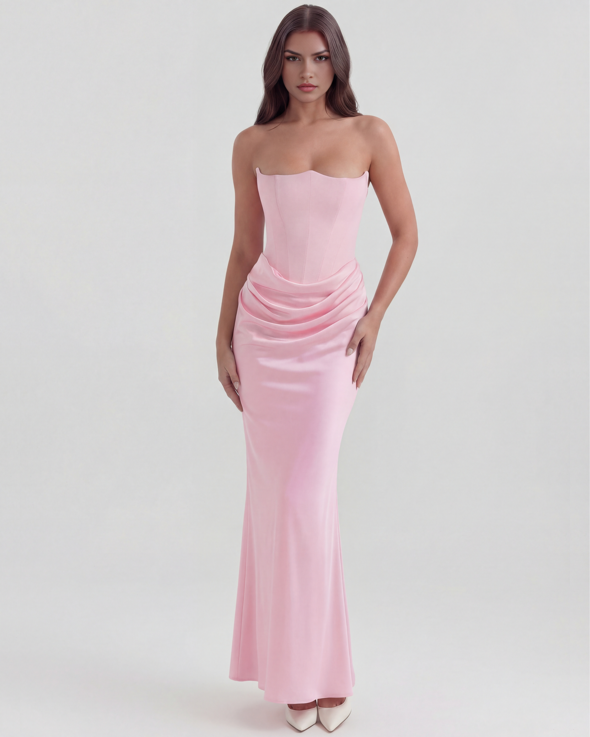 Vestido Rosalind en color rosa - Cloe Montiel