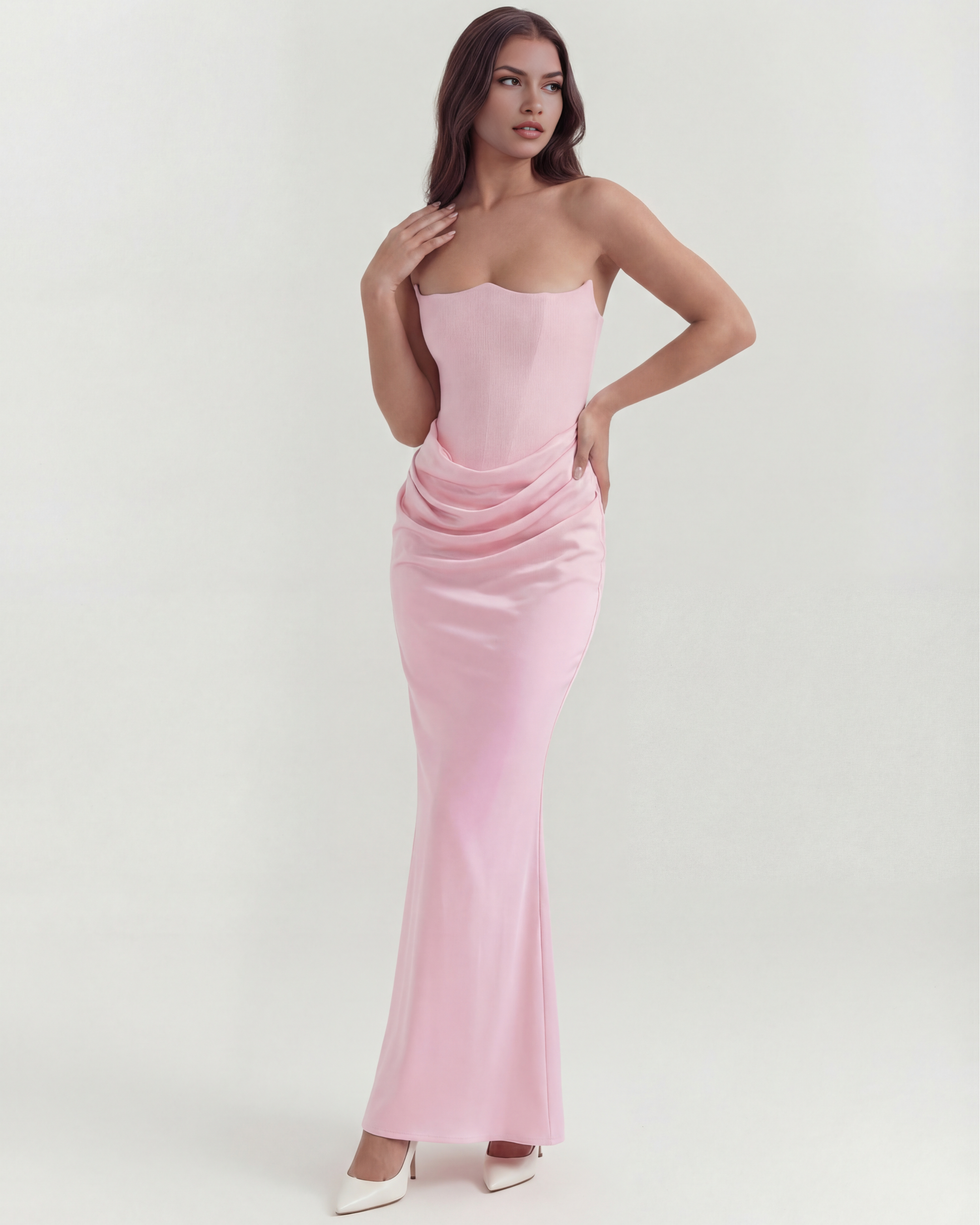 Vestido Rosalind en color rosa - Cloe Montiel