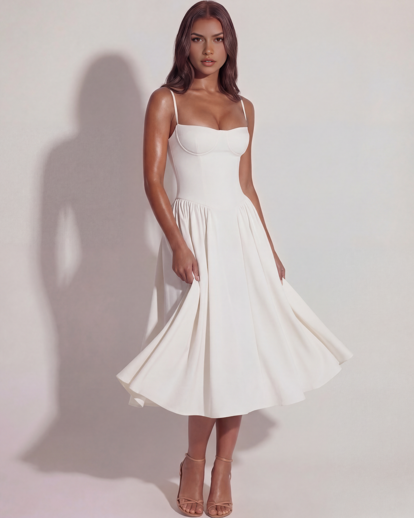 Vestido Francesca en color blanco - Cloe Montiel
