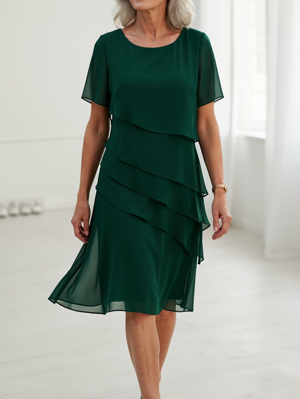 Juliette | Vestido elegante y fluido con volantes