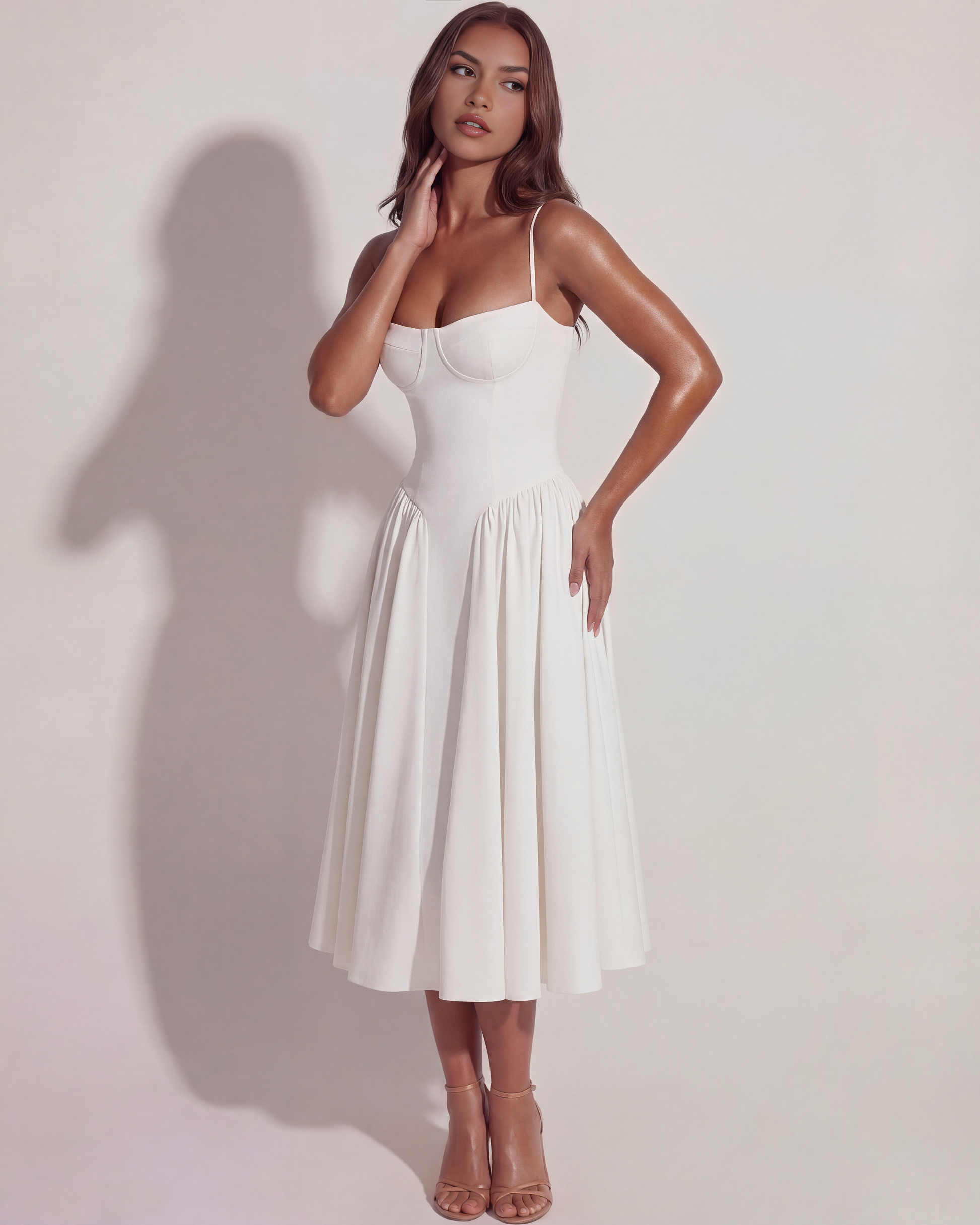 Vestido Francesca en color blanco - Cloe Montiel