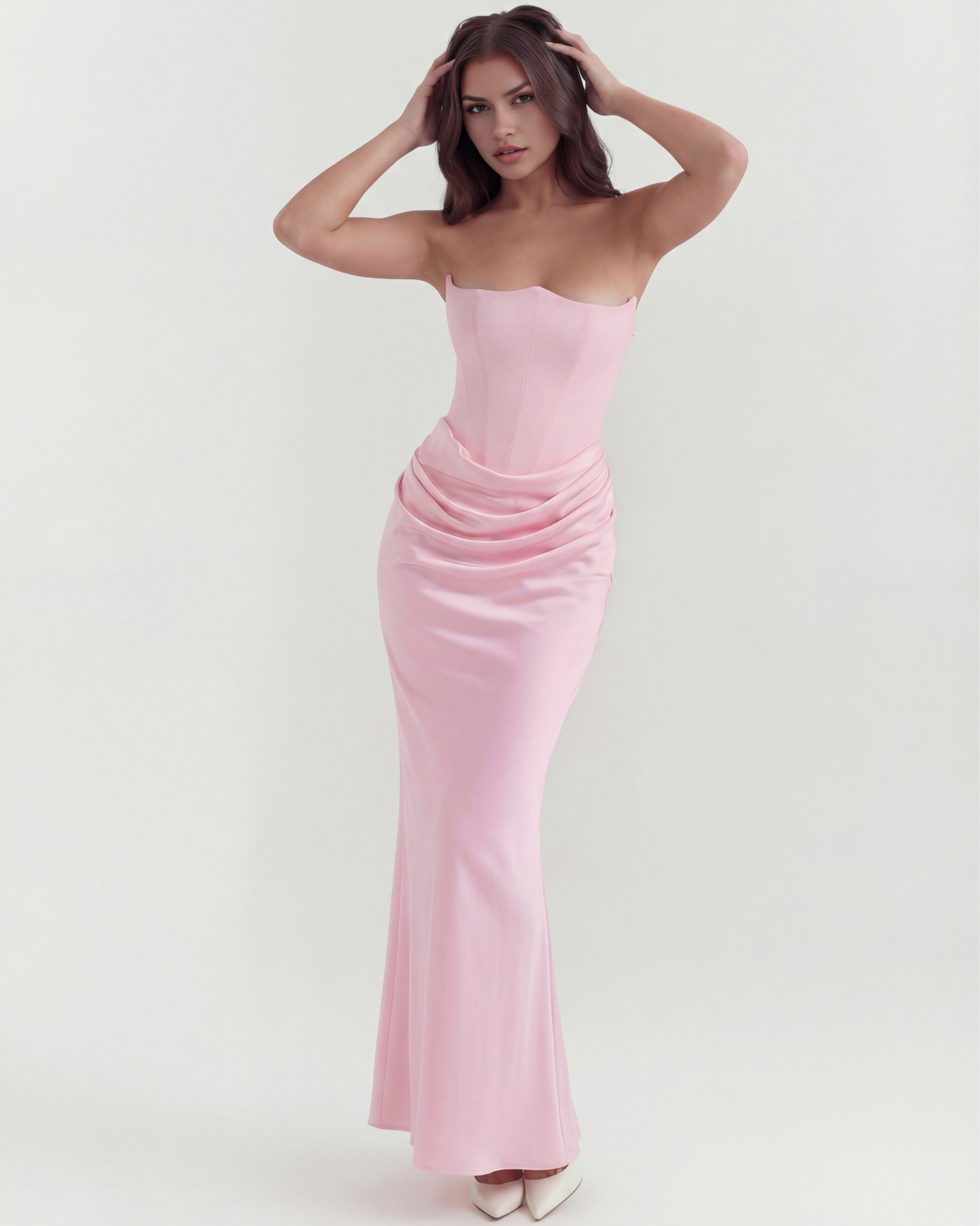 Vestido Rosalind en color rosa - Cloe Montiel