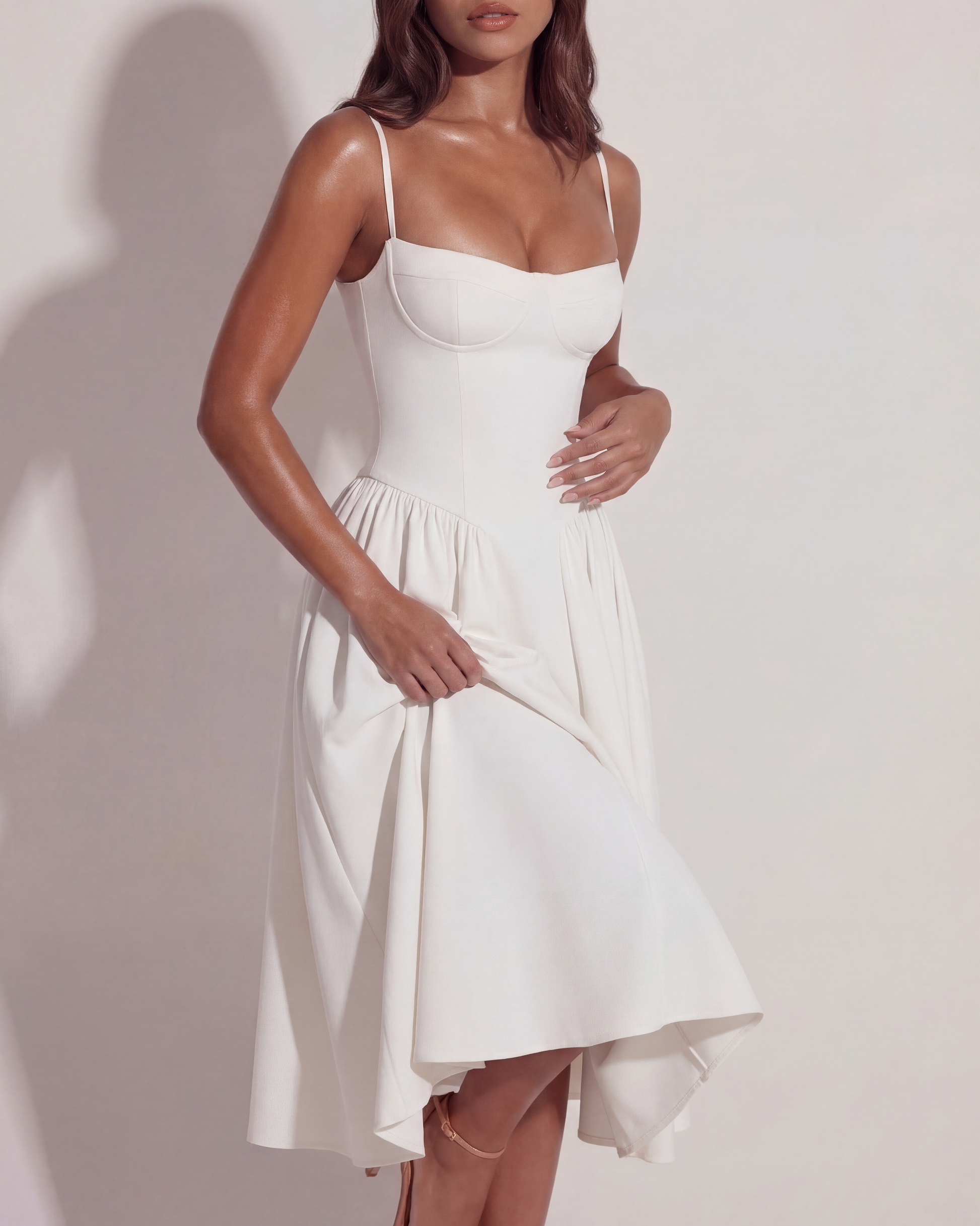 Vestido Francesca en color blanco - Cloe Montiel