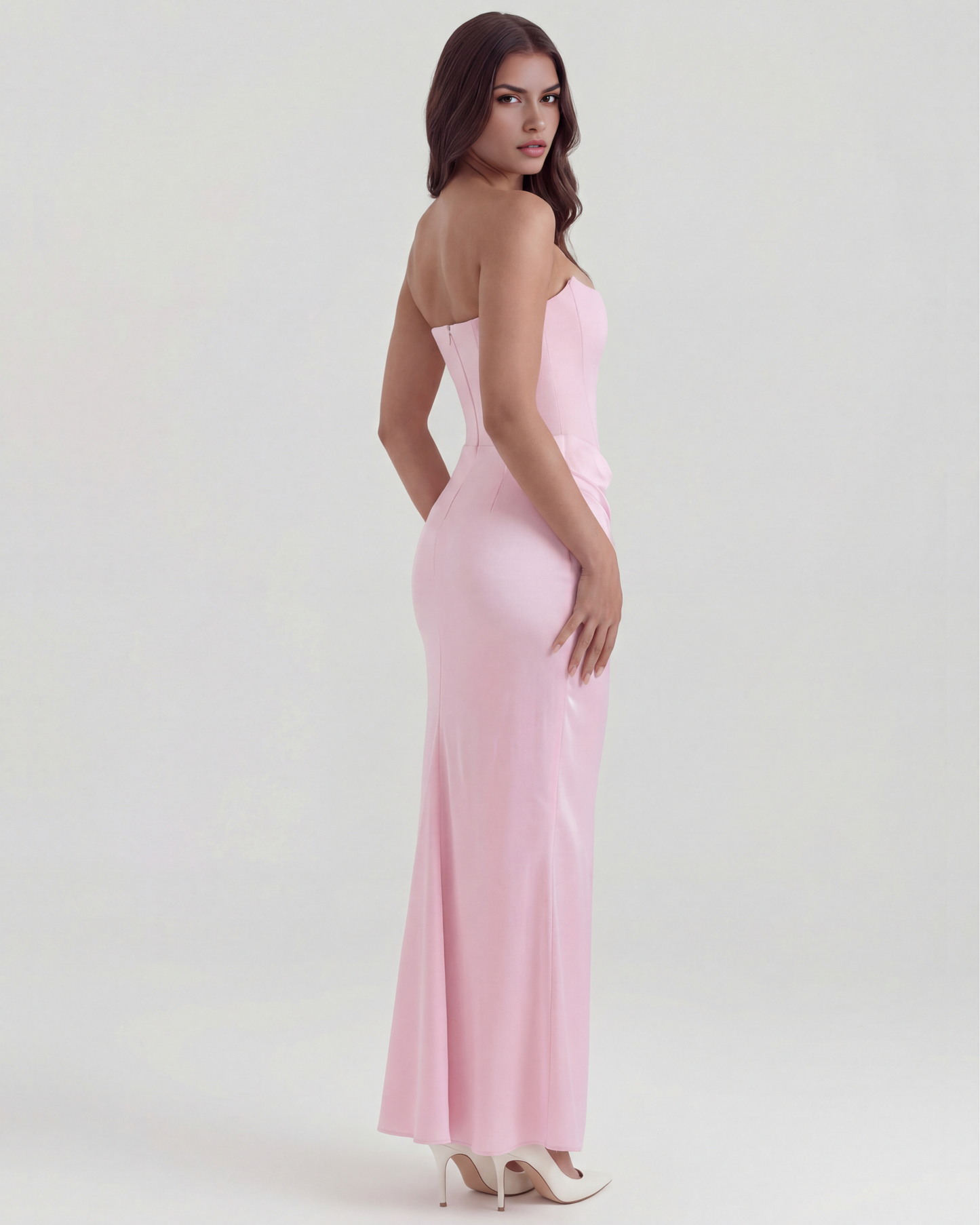 Vestido Rosalind en color rosa - Cloe Montiel